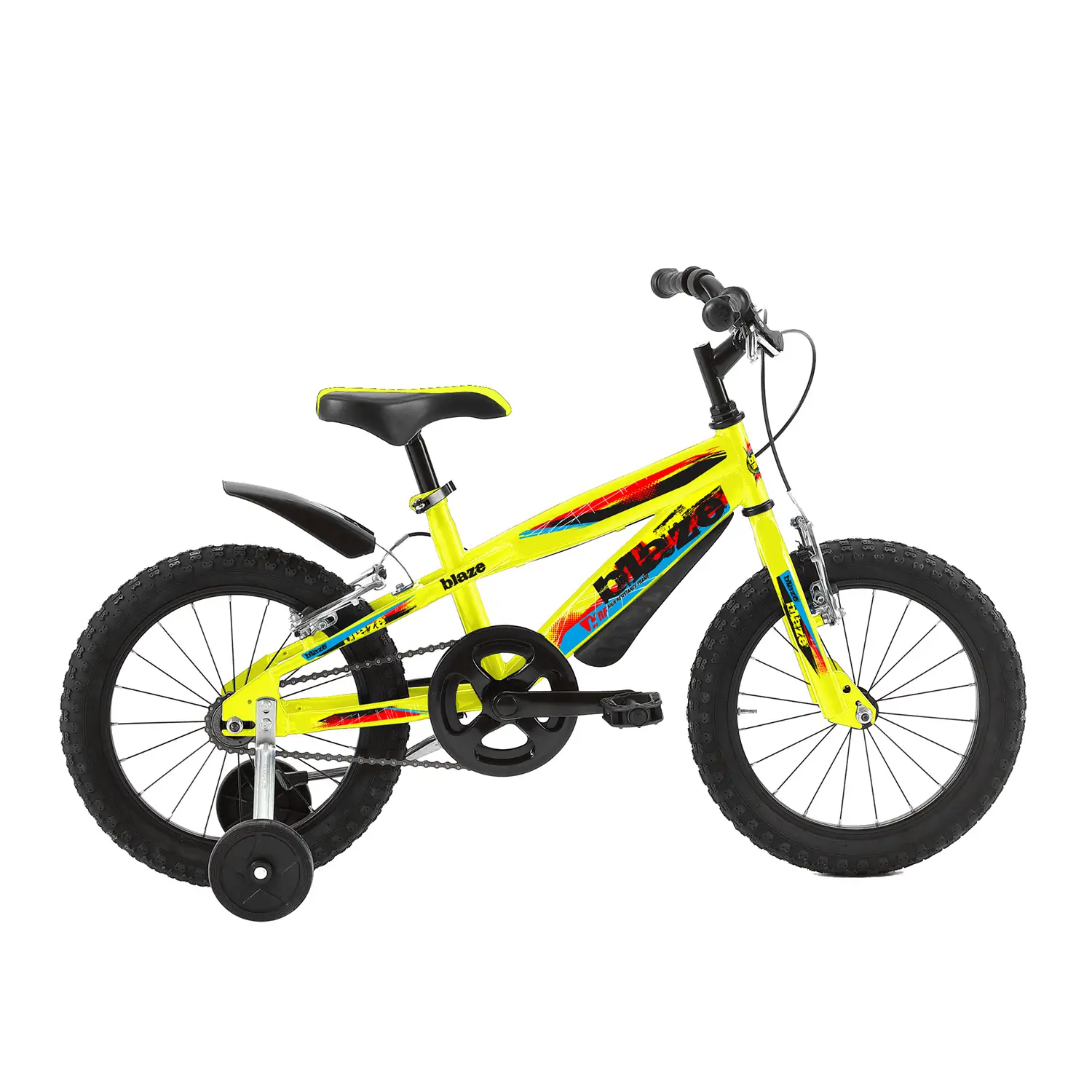 Bici per Bambini 4-7 Anni Bicicletta 16 Pollici Blaze Giallo - biciclette bambini