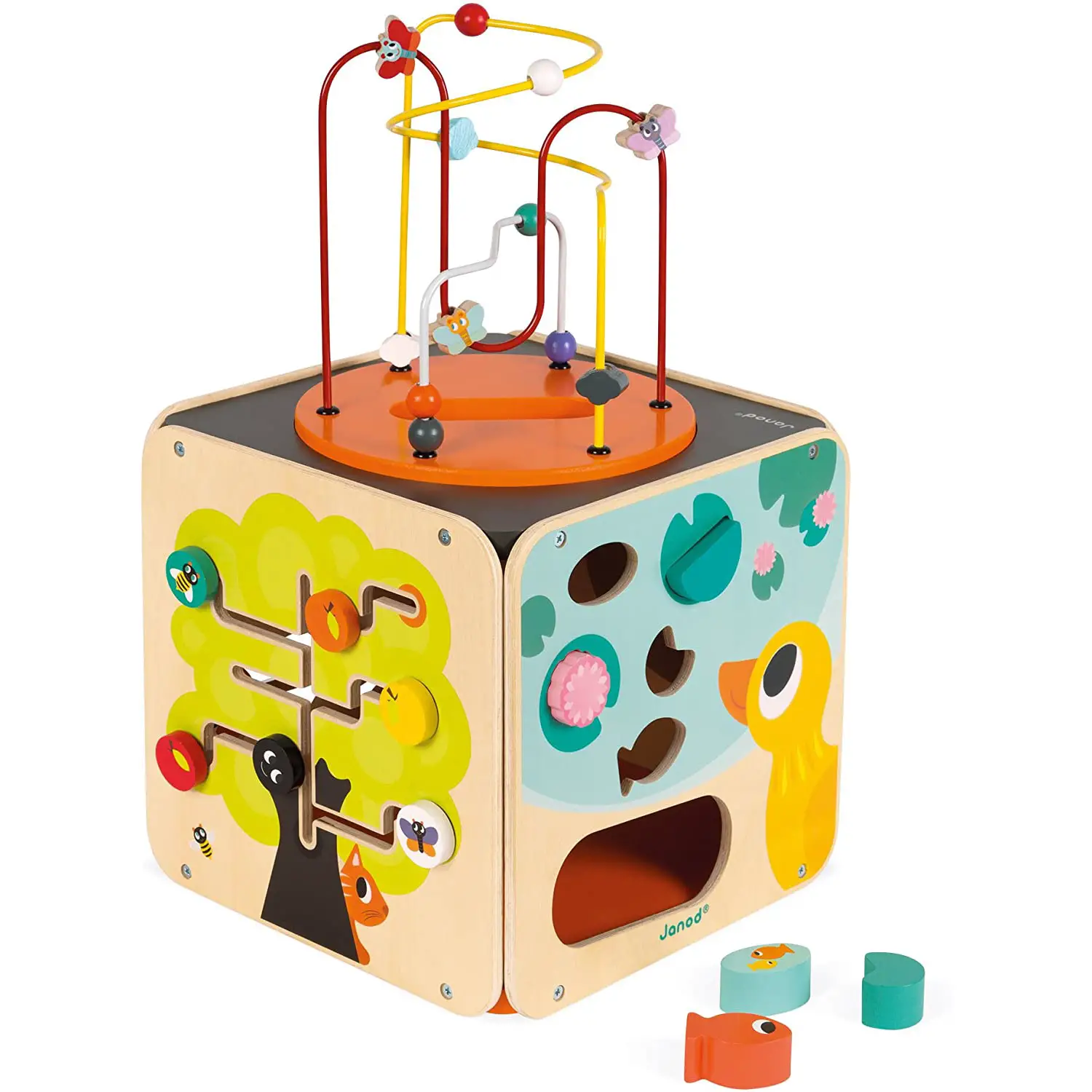 Maxi Cubo in Legno Multiattività Looping - Primi giochi