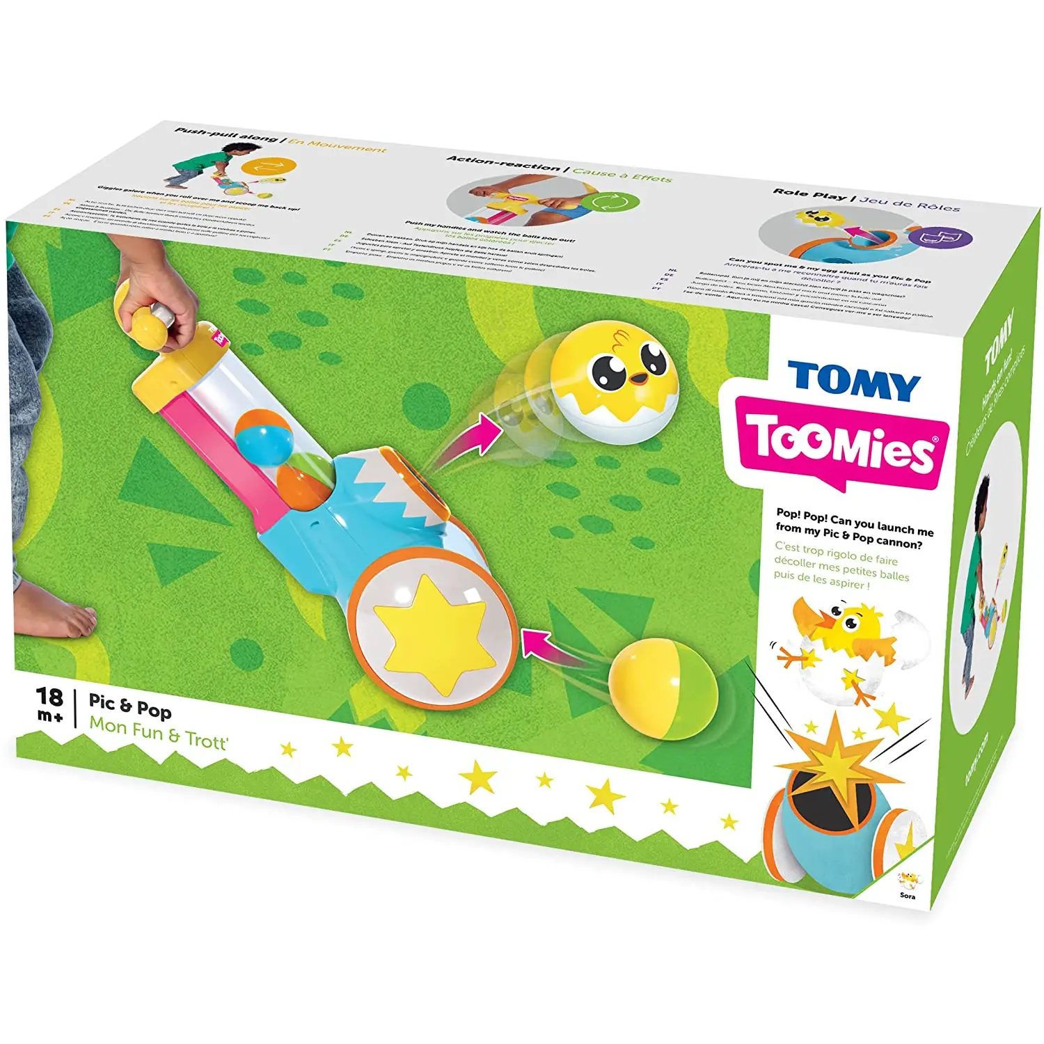 Toomies Pic & Pop - Giocattolo Push & Pull - Primi giochi