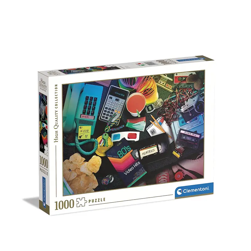 Puzzle 1000 Pezzi Clementoni - HQC 80s Nostalgia - puzzle adulti
