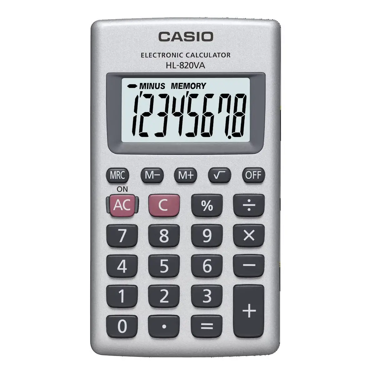 Calcolatrice Tascabile Casio HL-820VA – Compatta, Funzionale e Resistente - Accessori ufficio