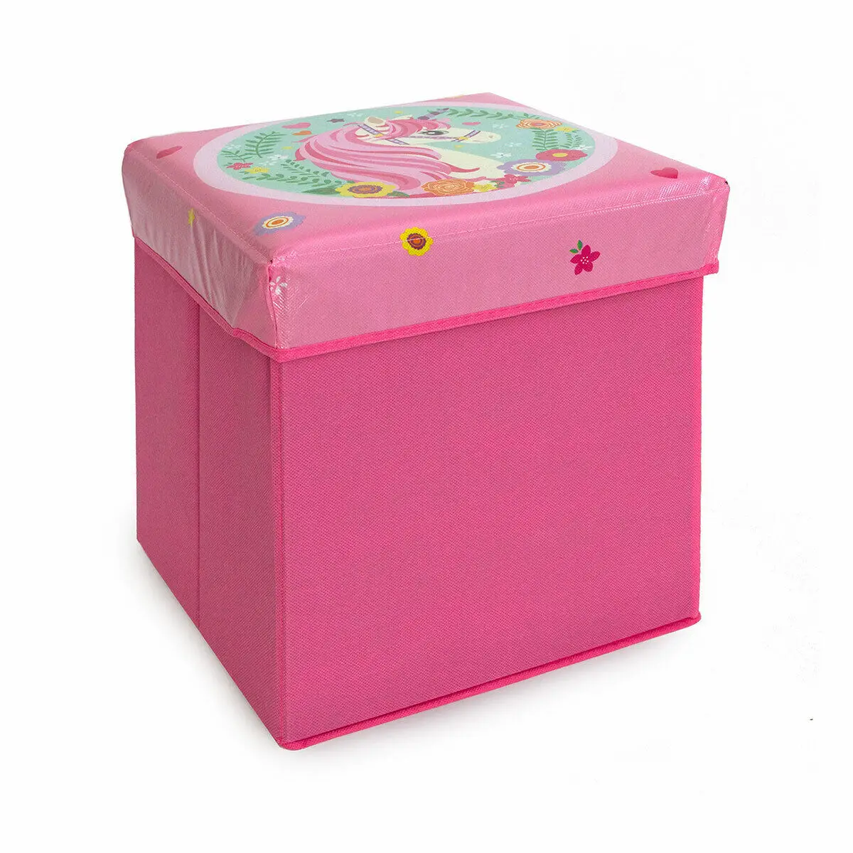 Pouf Contenitore Unicorno Arcob. - biancheria casa
