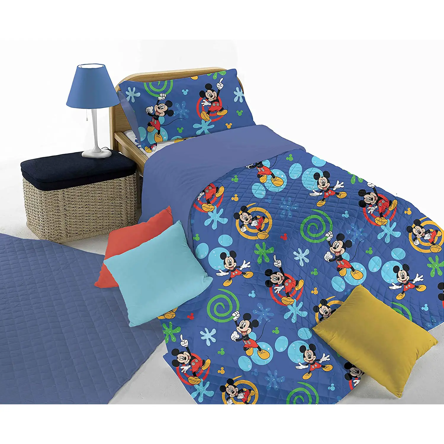 Copriletto Trapuntato 1 Piazza Mickey - biancheria casa