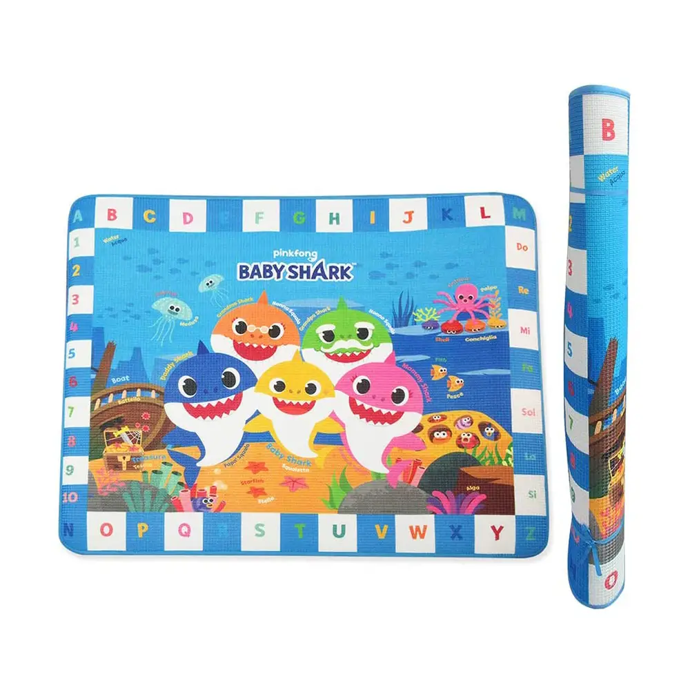 Tappetone Gioco Baby Shark - Cm 150x120 - Tappeti per il gioco