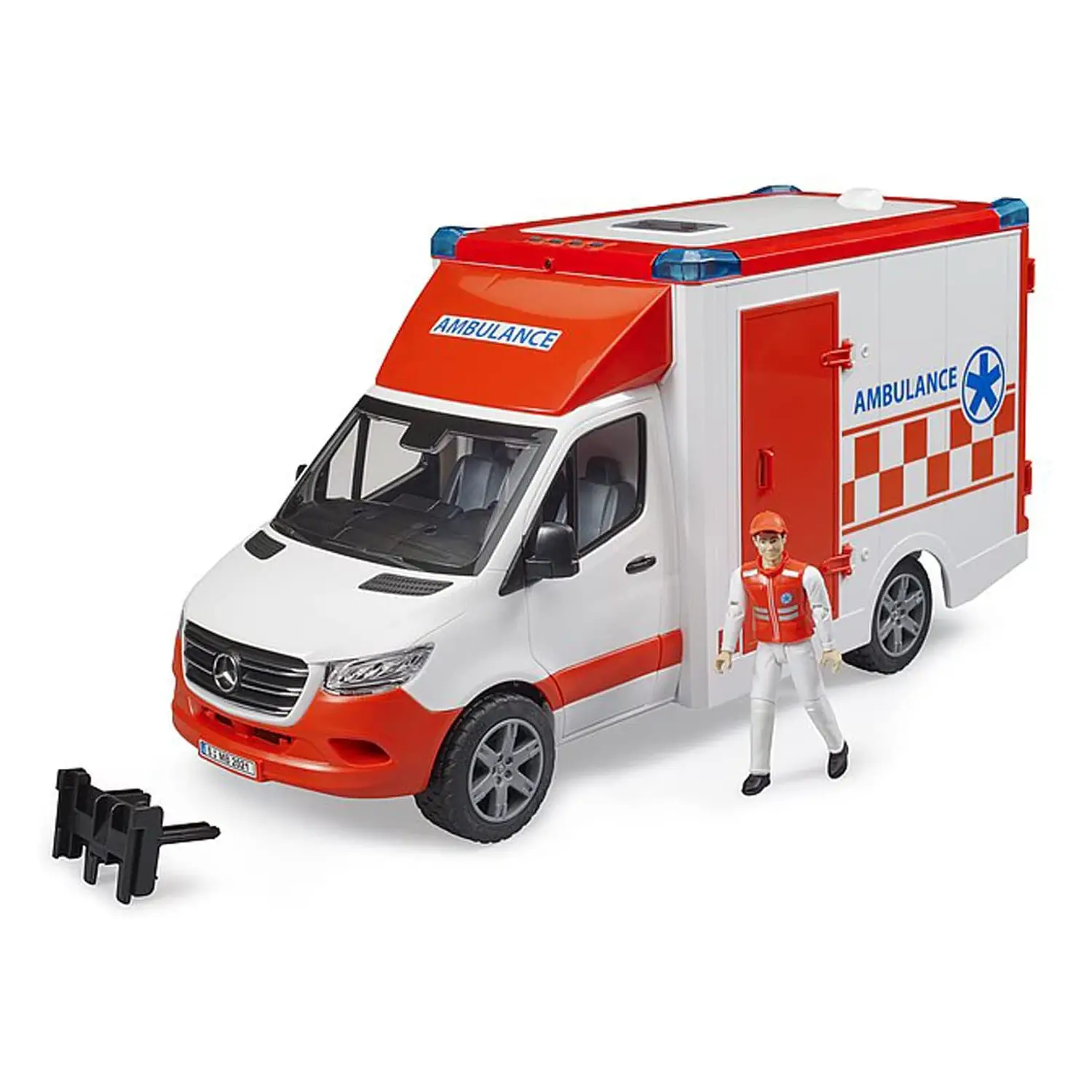 Bruder Mercedes Benz Sprinter Ambulanza con Autista – Veicolo di Soccorso Realistico in Scala 1:16 - modellini