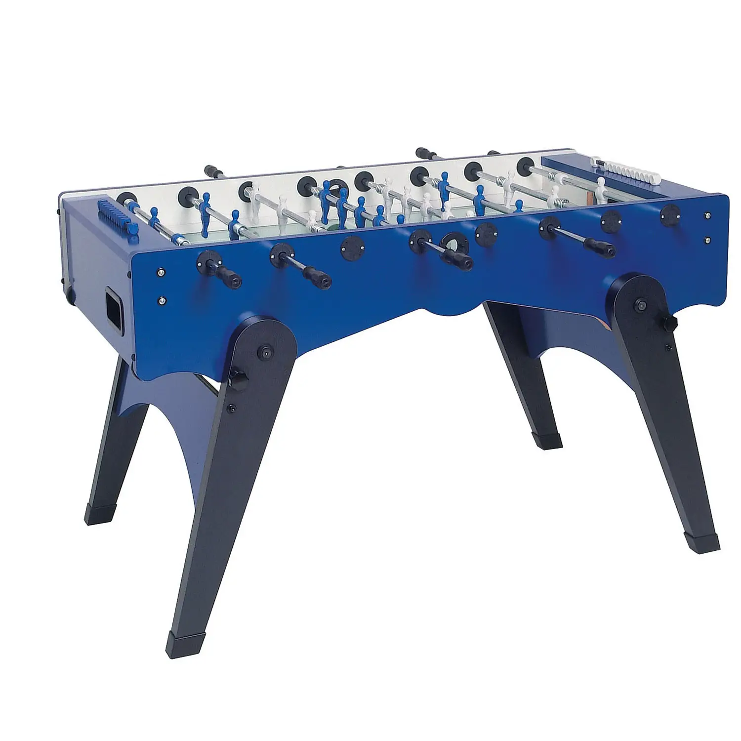 Biliardino Calcio Balilla Foldy Blu - Pieghevole con Aste Rientranti - tavoli gioco