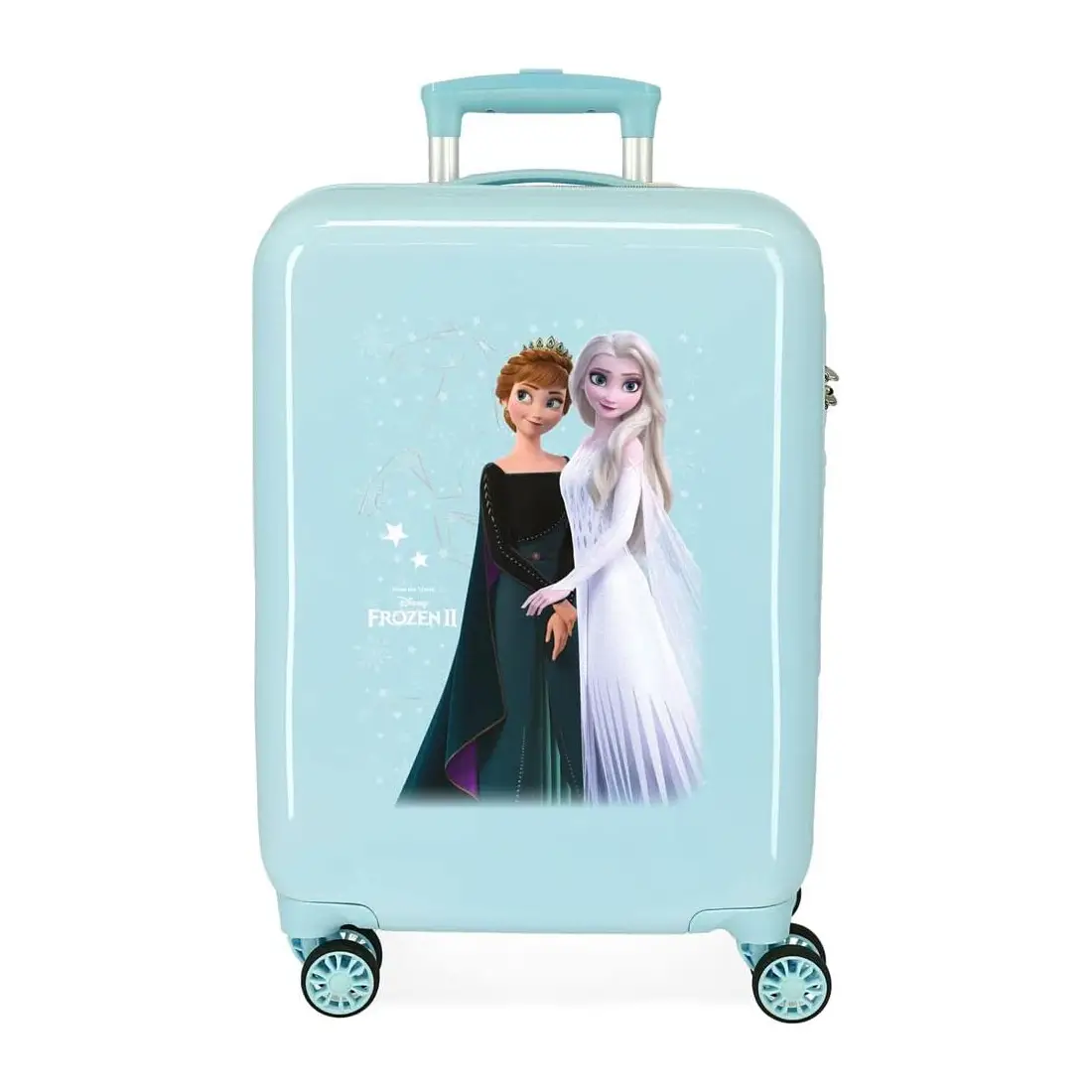 Disney Frozen Frosted Light Trolley Da Cabina Abs 55 Cm 4 Ruote - valige e borse da viaggio