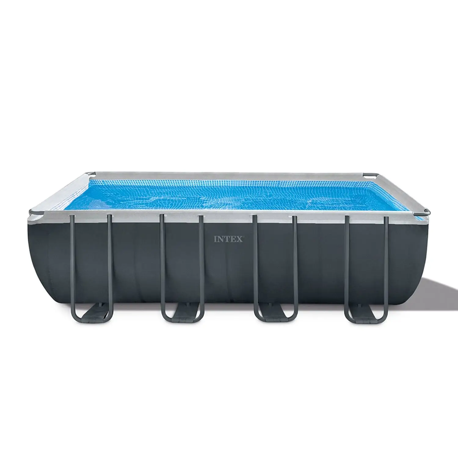 Piscina Ultra Xtr Frame Rettangolare 549x274x132 Pompa Sabbia, Scaletta Doppia, Telo, Copertura - piscine rigide