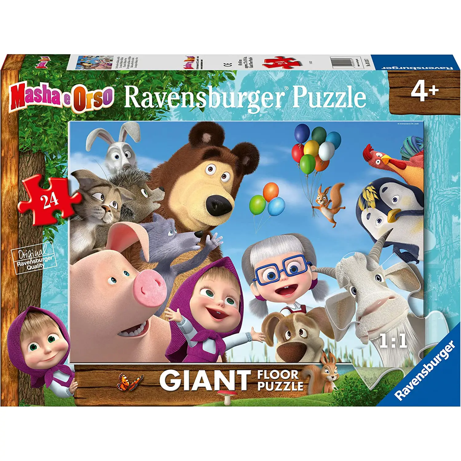 Puzzle 24 Pz Giant Masha E Orso - Puzzle in cartone