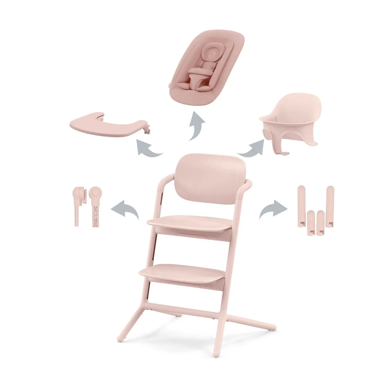 Seggiolone Lemo Set 4in1 Pearl Pink Cybex - seggioloni