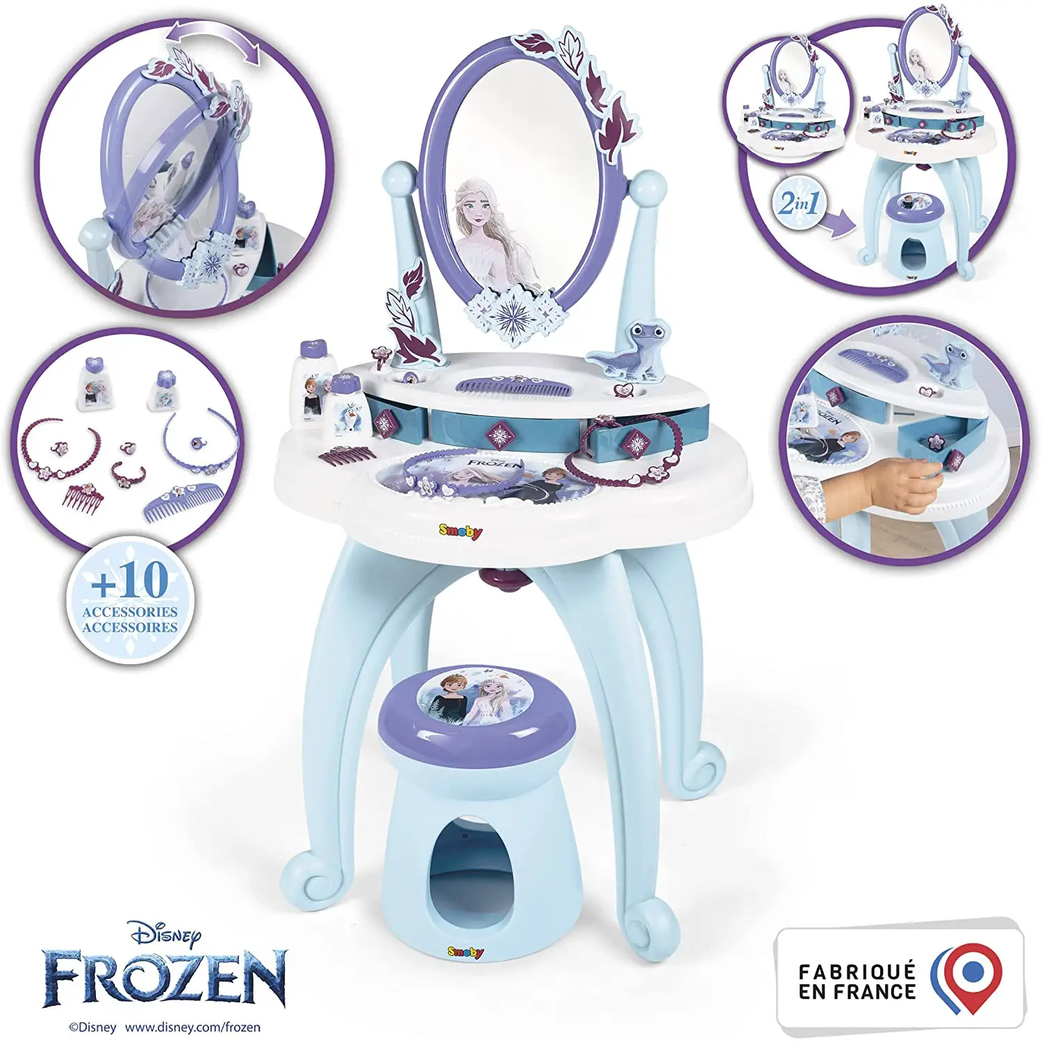 Disney Frozen Specchiera Con Sgabello 2 In 1 - bellezza e accessori