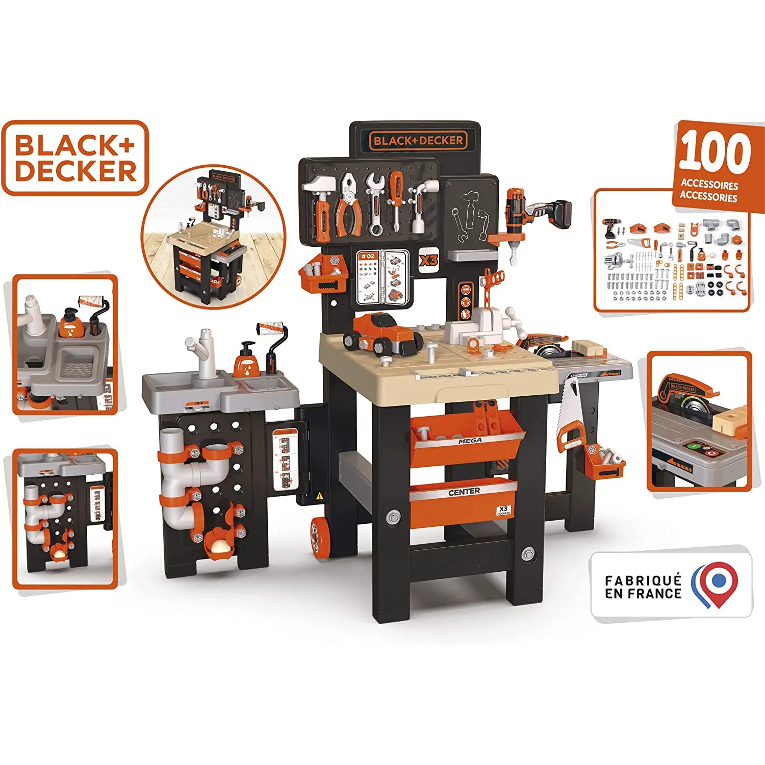 Black+decker Mega Center Con 100 Accessori - Professioni e mestieri