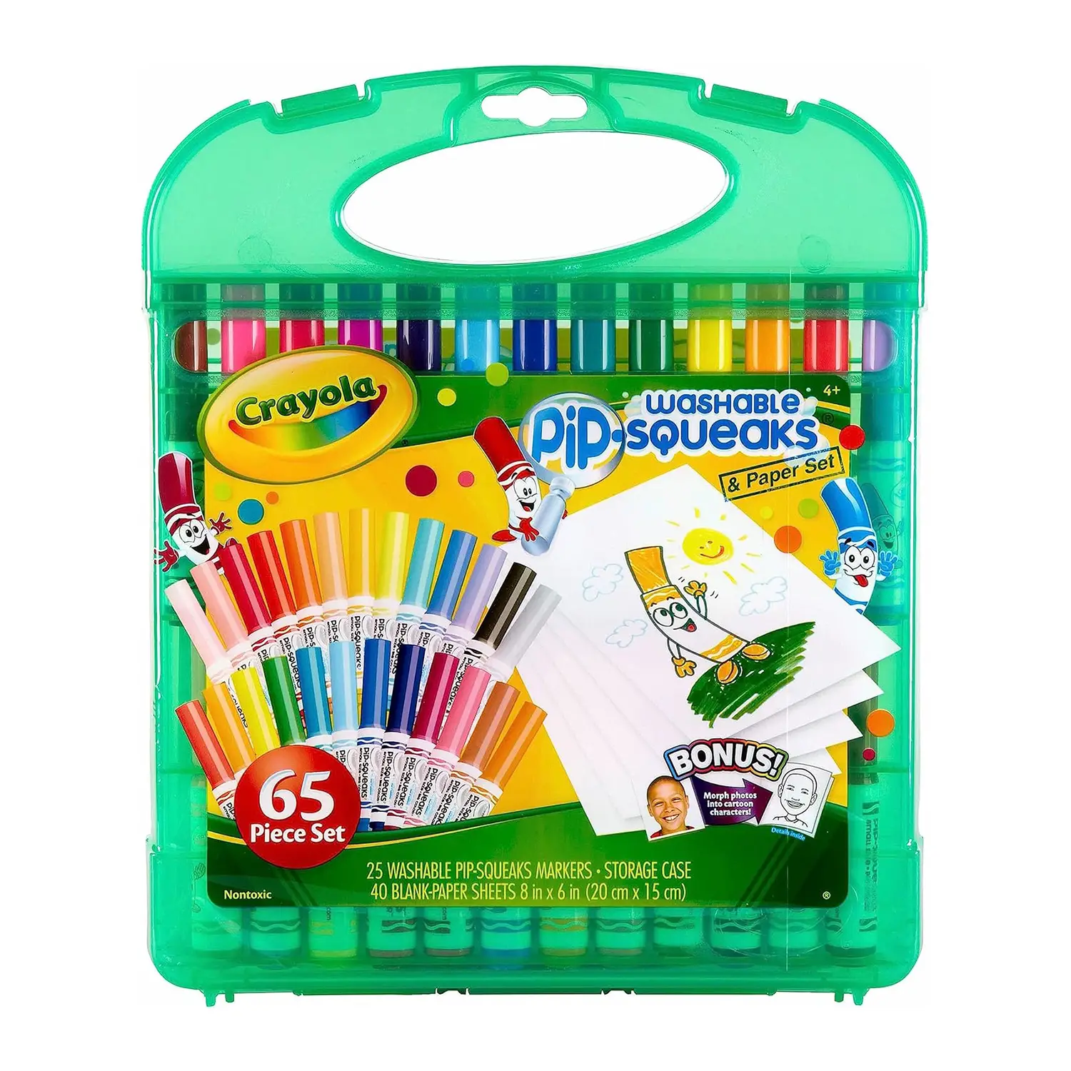 Valigetta Crayola 25 Pennarelli Lavabili + Accessori - creatività