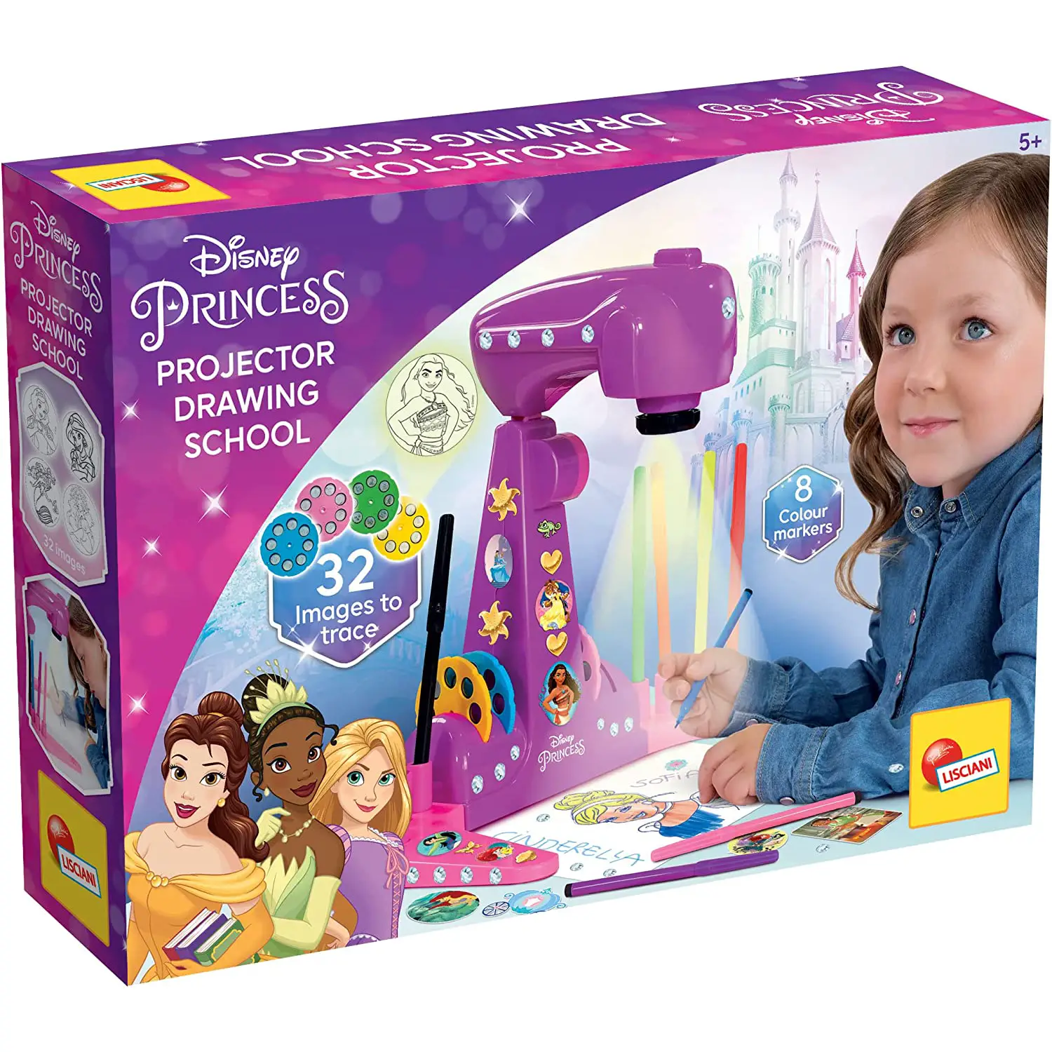 Lisciani Princess Projector Drawing School - creatività