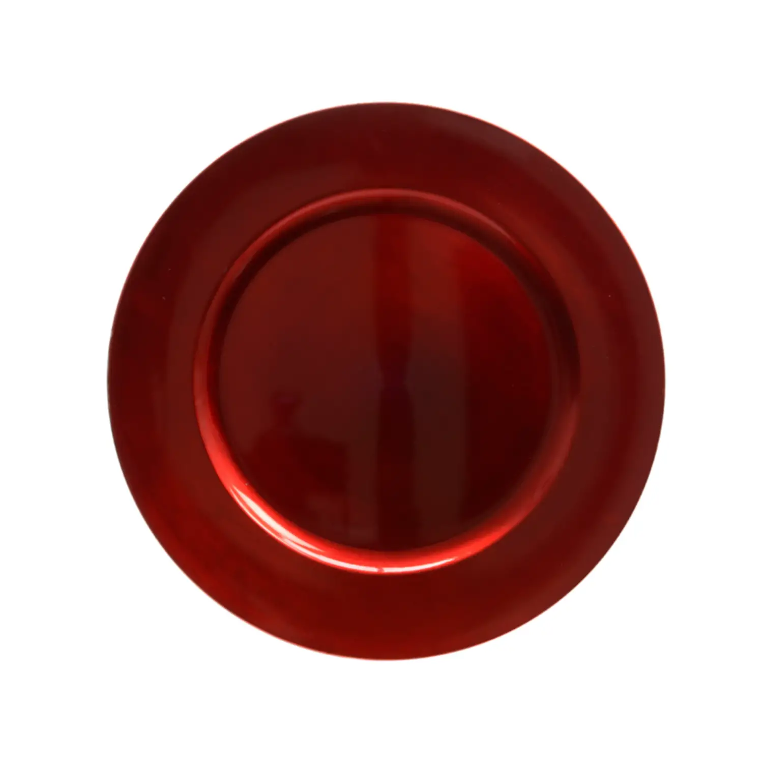 Sottopiatto Natalizio Plastica 33cm Rosso - addobbi casa