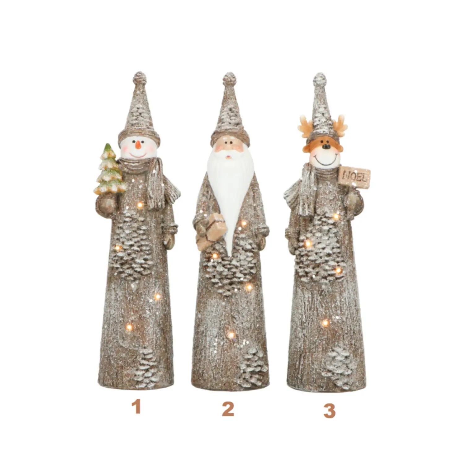 Decorazioni Natalizie: Natale Babbo Natale, Pupazzo di Neve, Renna a Led - scene e villaggi