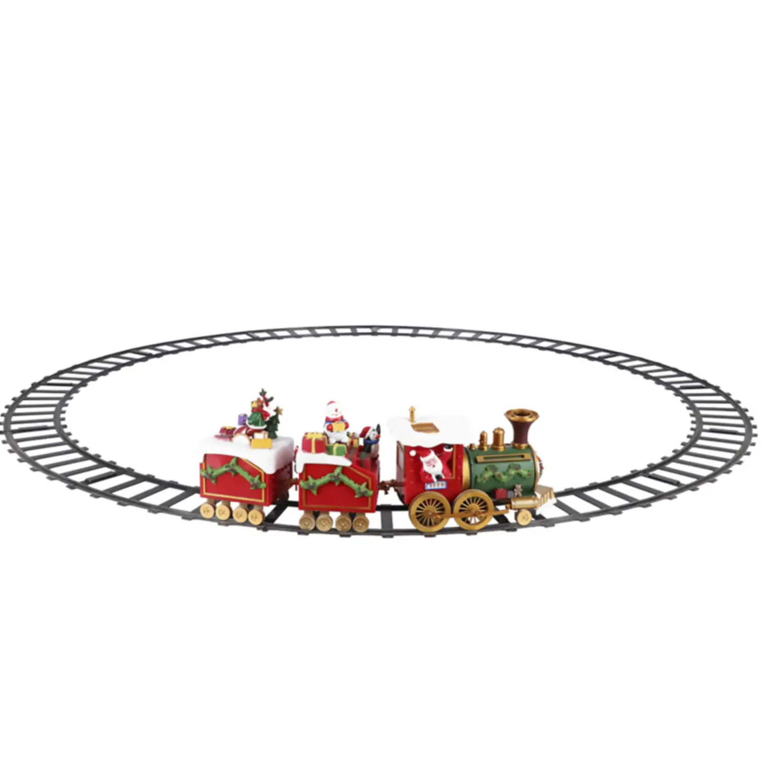 Treno Intorno All'Albero Animato Luci Led Multicolor - addobbi albero
