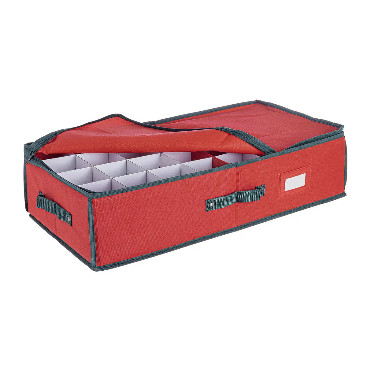 Contenitore Xmas Sfere Rettangolare Rosso – Protezione e Ordine per le Tue Sfere Natalizie - accessori albero