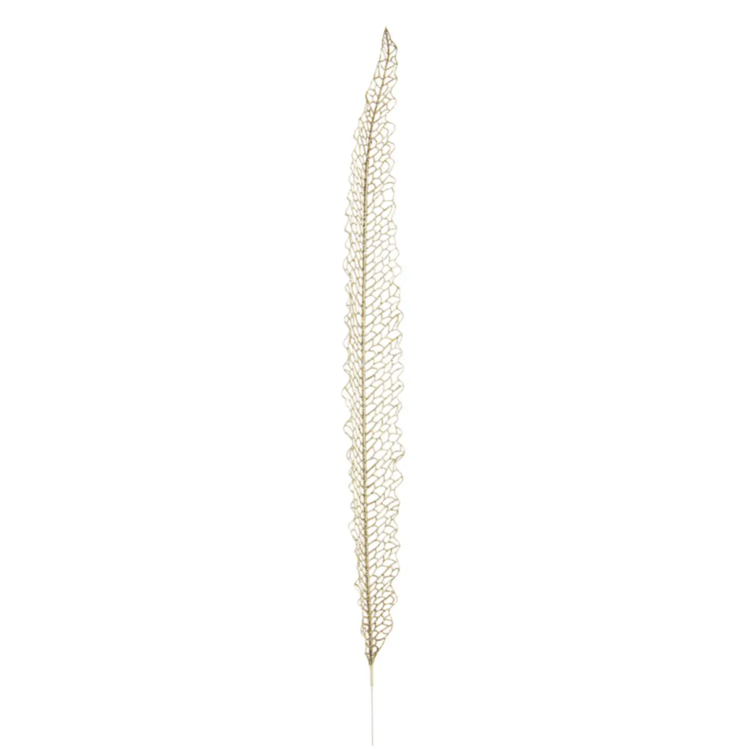 Foglia Lineare Oro Glitter H97cm - addobbi albero
