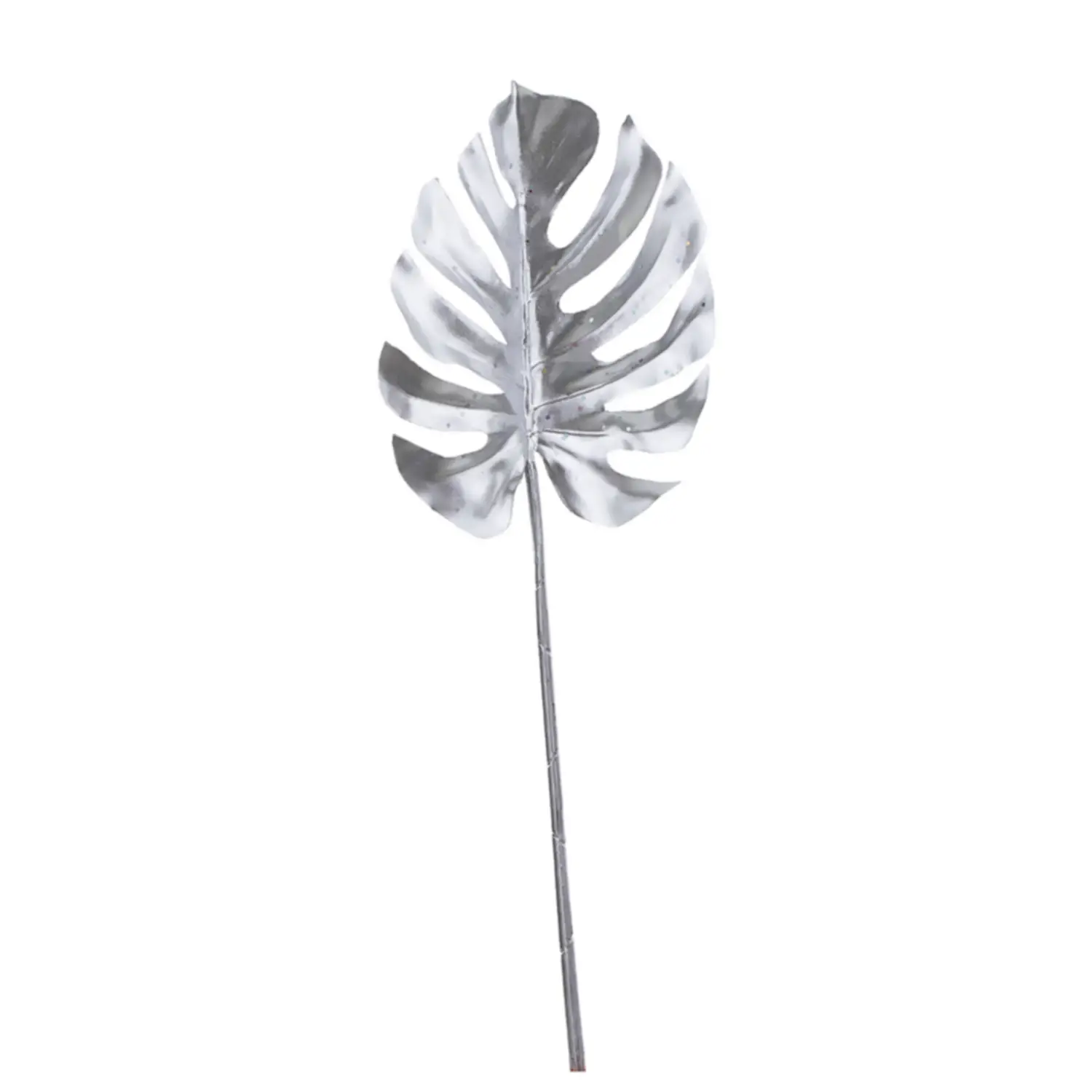 Foglia Stephany Filodendro Argento – Altezza 70 cm - fiori e ghirlande