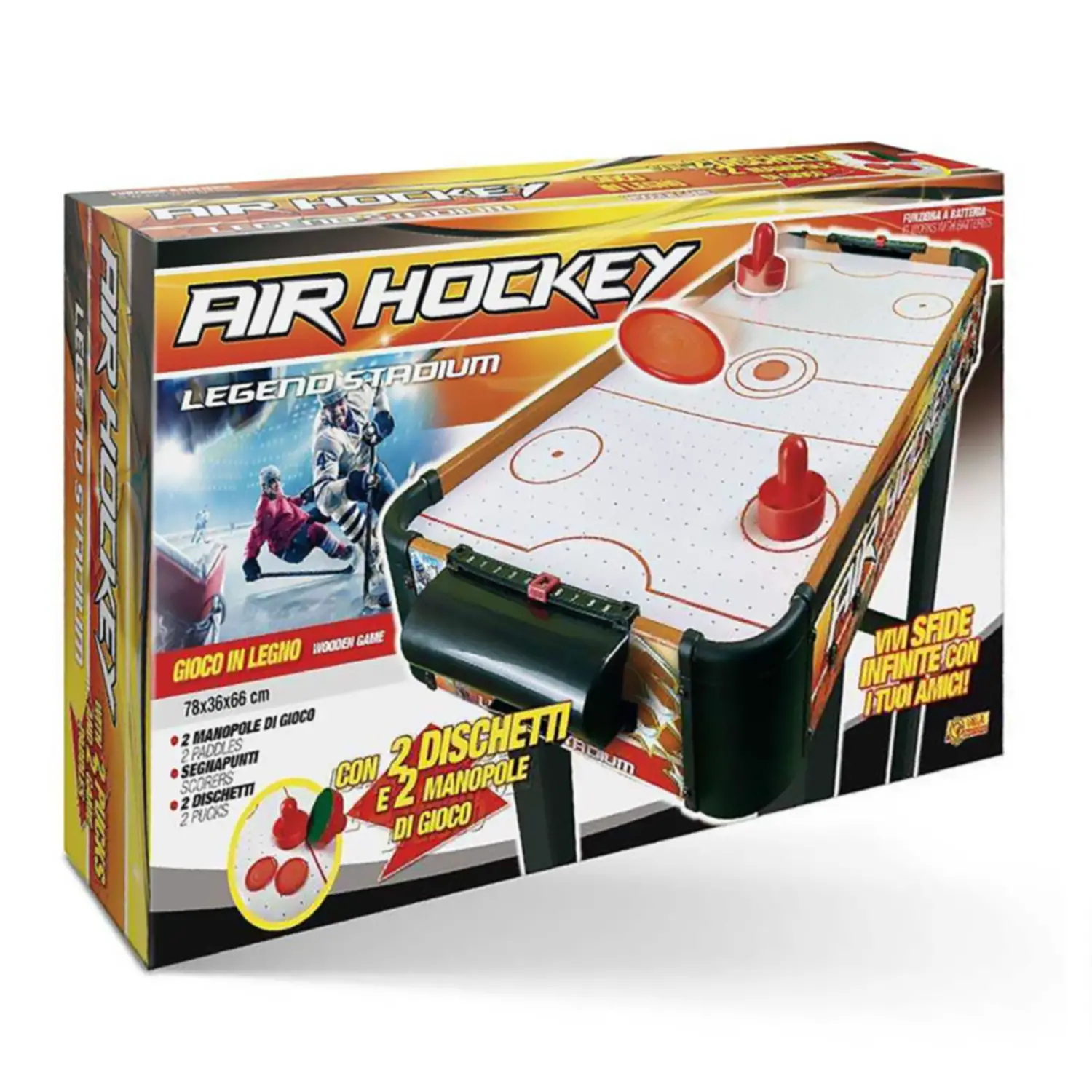 Hockey Legend Stadium - Gioco da Tavolo in Legno con Accessori Completi - tavoli gioco