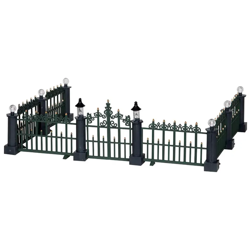 Lemax Classic Victorian Fence 24534 – Set 7 Recinzioni Vittoriane per Villaggio Natalizio - scene e villaggi