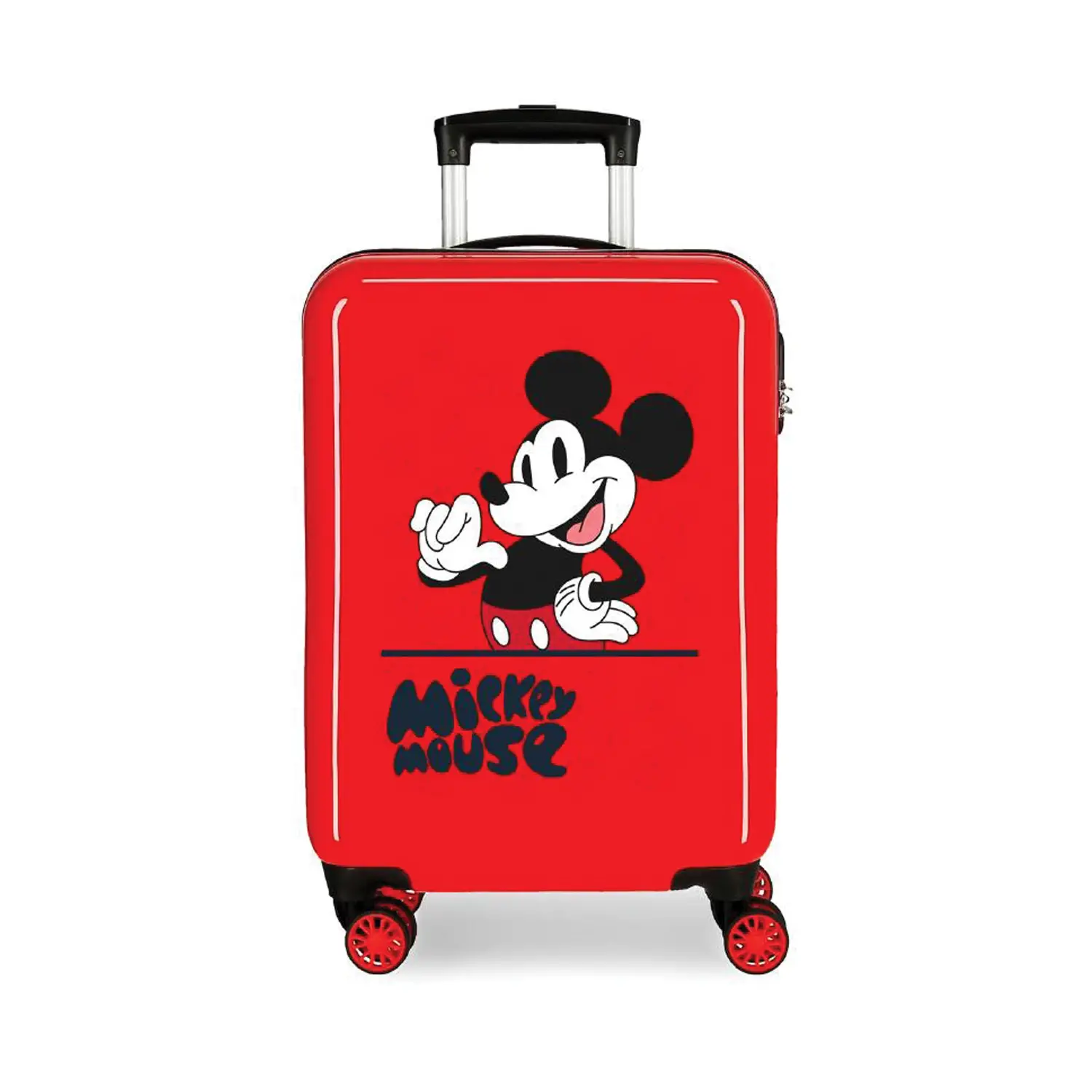 MICKEY MOUSE FASHION TROLLEY ABS 55CM 4 RUOTE ROSSO - valige e borse da viaggio