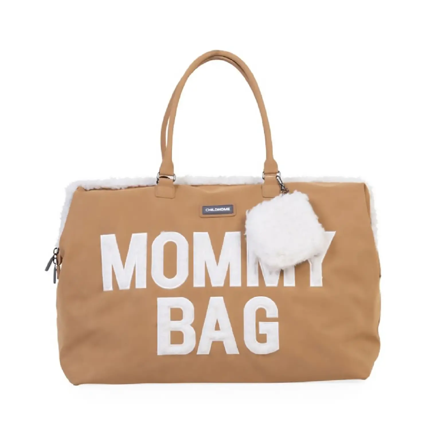 Mommy Bag Borsa Fasciatoio in Camoscio con Materassino e Dettagli Teddy - borse e zaini