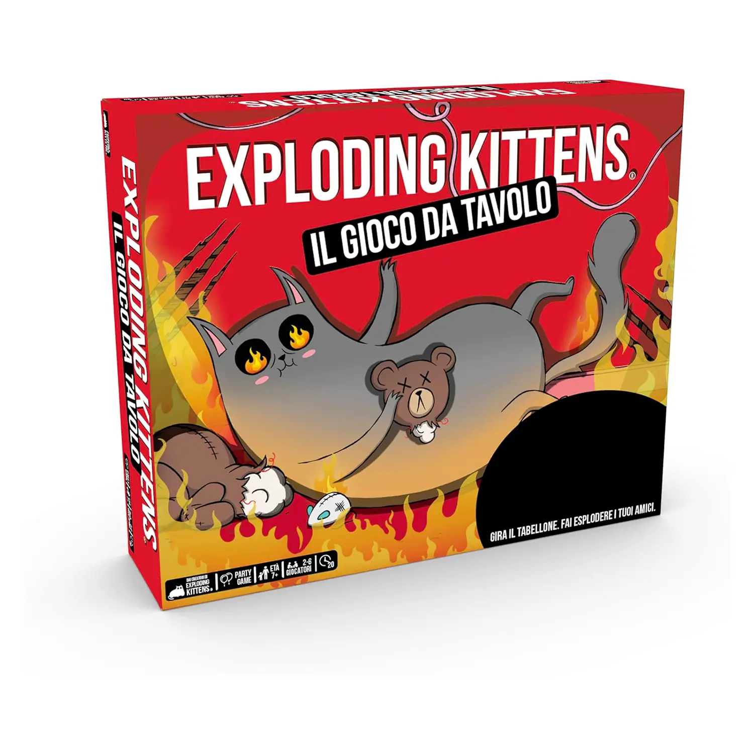 Exploding Kittens Gioco da Tavolo 3D – Caos, Gattini e Divertimento Esplosivo! - Giochi di società
