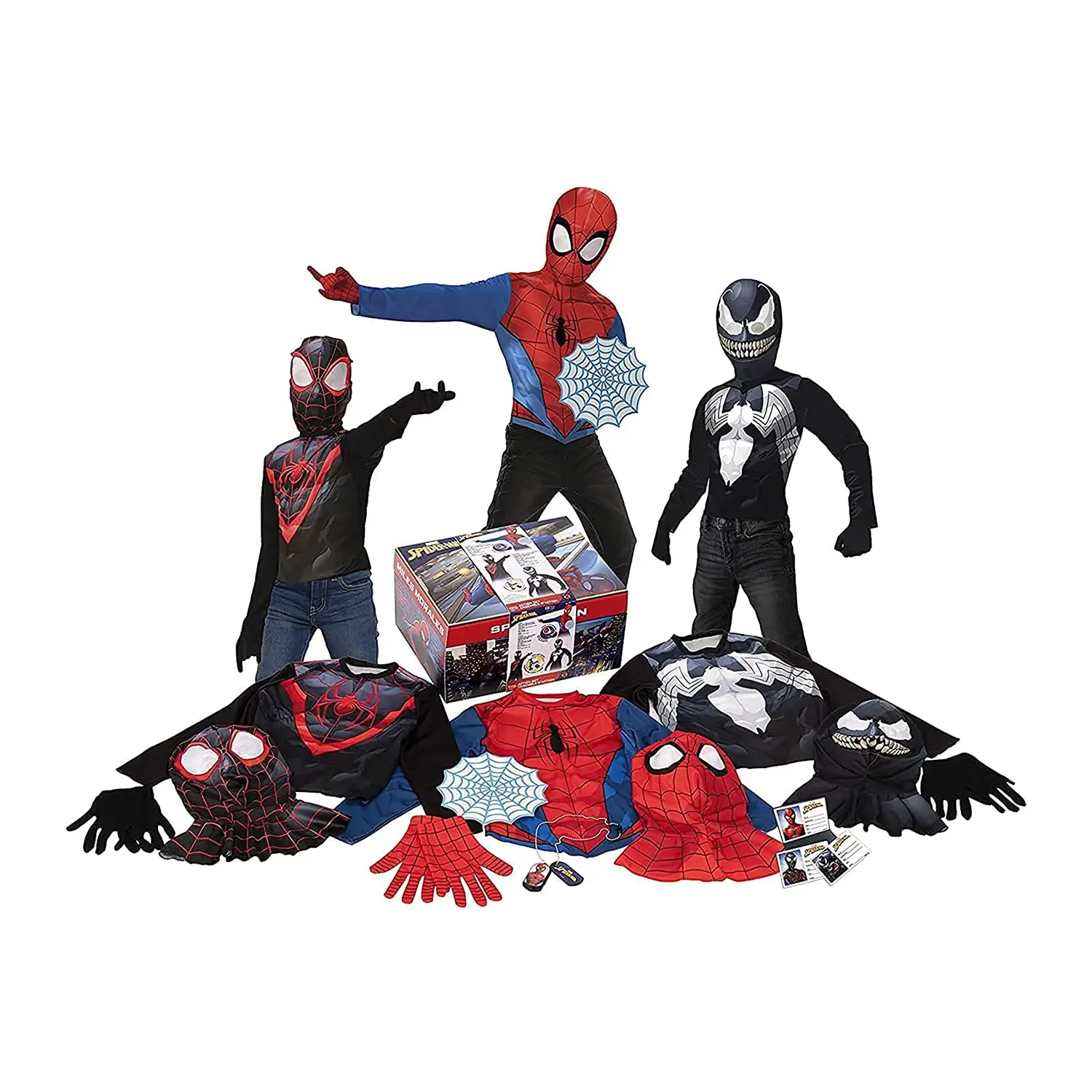 Set Travestimento Spiderman: 3 Personaggi Marvel - Bambini - abiti bambino e bambina