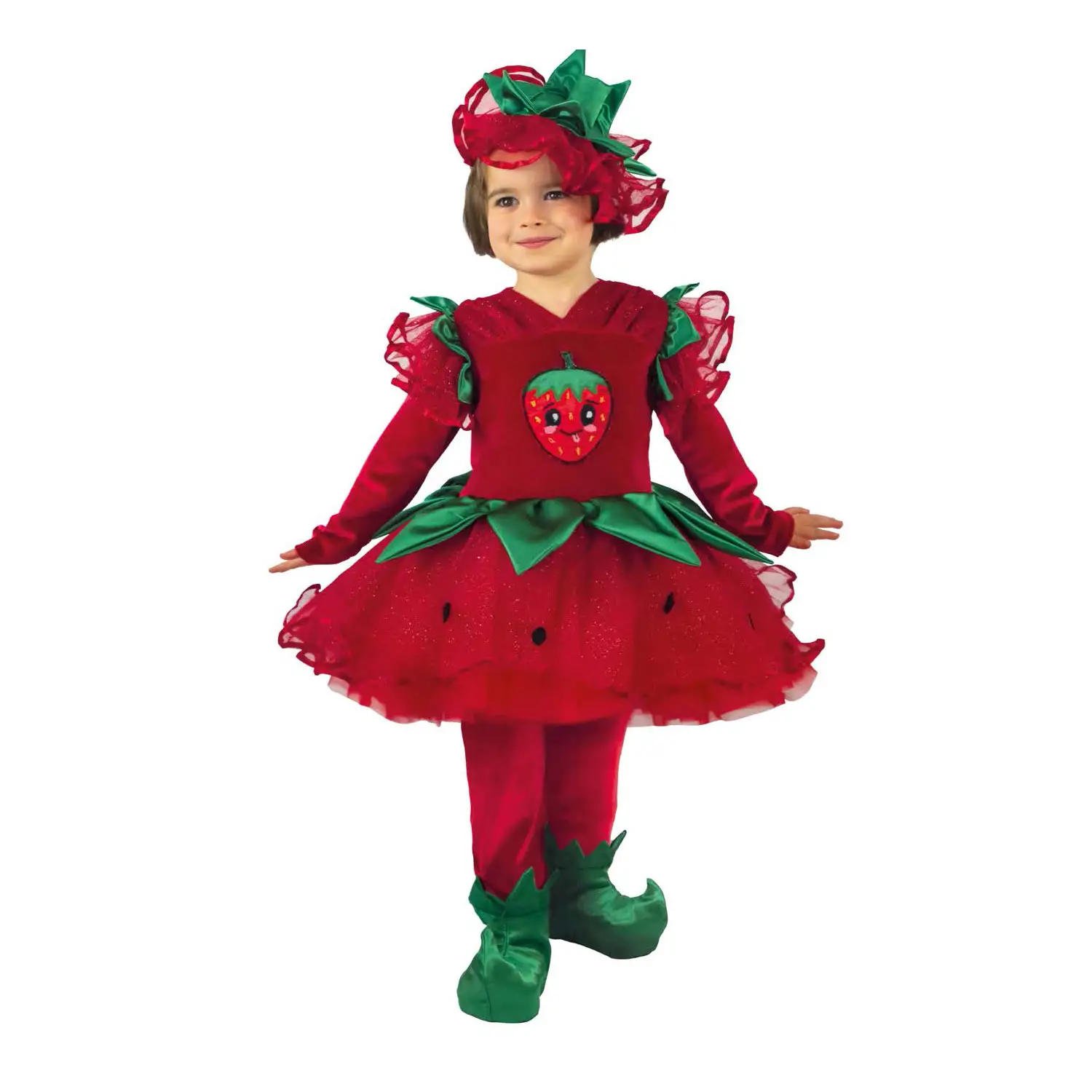 Costume Fragoletta Baby 2/3 Anni - abiti bambino e bambina