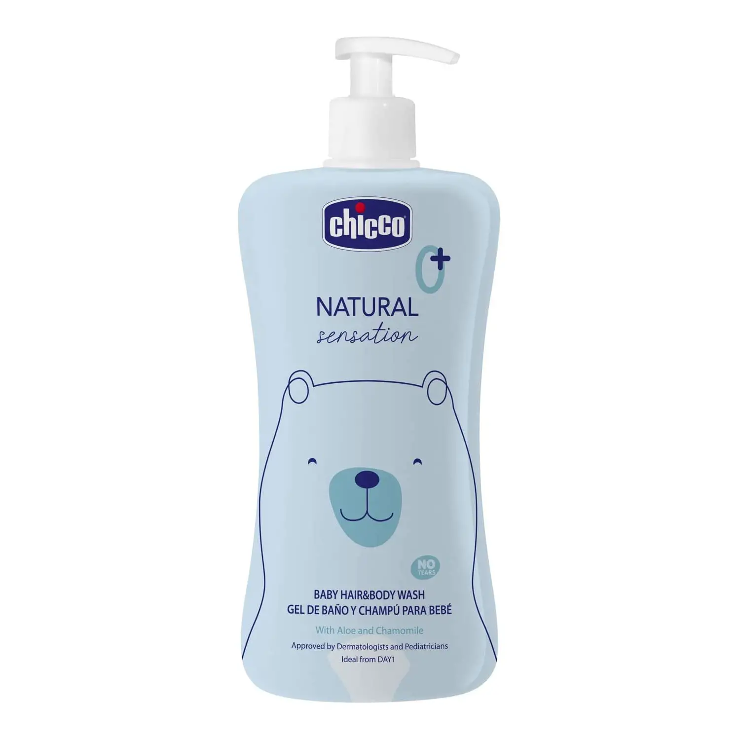 Chicco Natural Sensation Detergente Capelli & Corpo 500 ml - Pulizia Delicata per Neonati - cosmesi e igiene