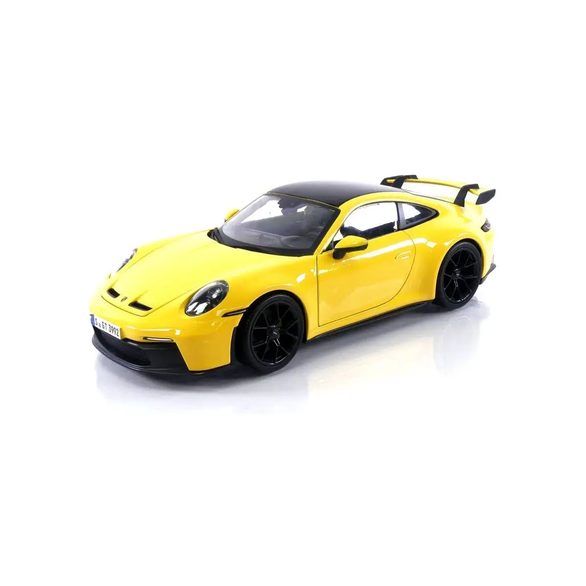 Modellino Auto 1:18 Maisto Porsche 911 992 Gt3 Coupè '22 Giallo - modellini