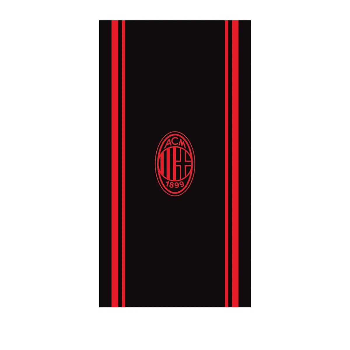Telo Mare Cimato in Spugna 90x170cm 100% Cotone A.c. Milan -