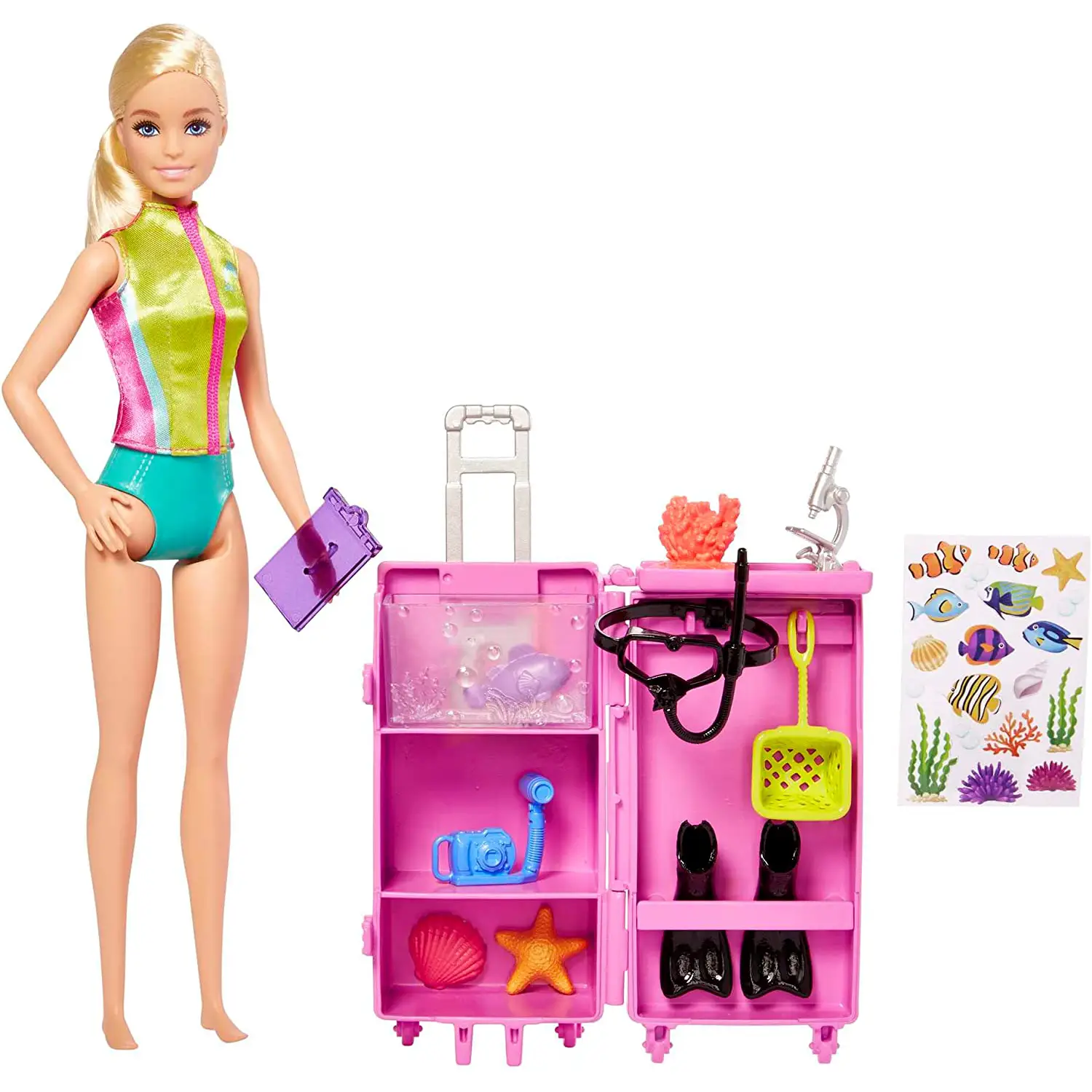 Barbie Biologa Marina con 10 accessori - collezionabili bambina