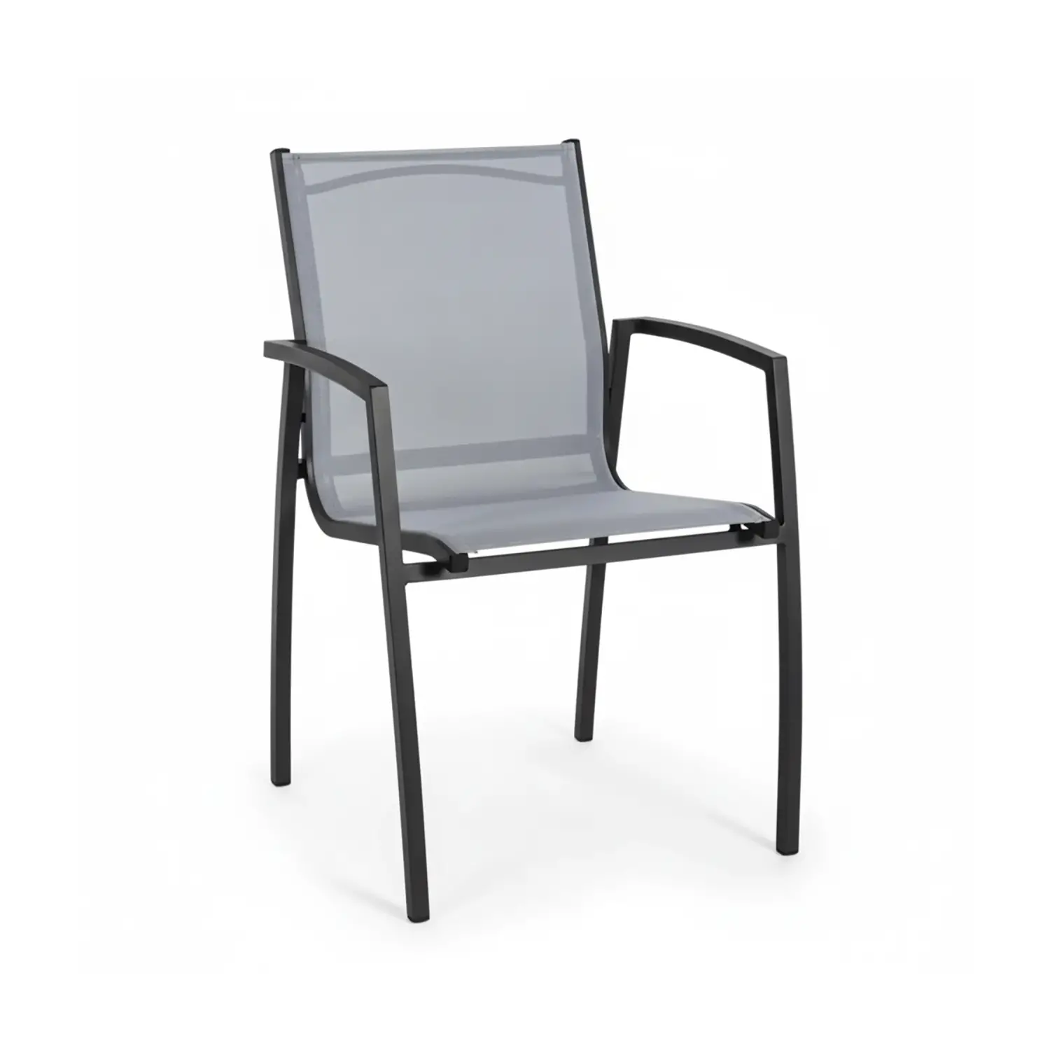 Sedia Hilla con Braccioli Antracite Bizzotto 0662923 - tavoli, sedie e poltroncine