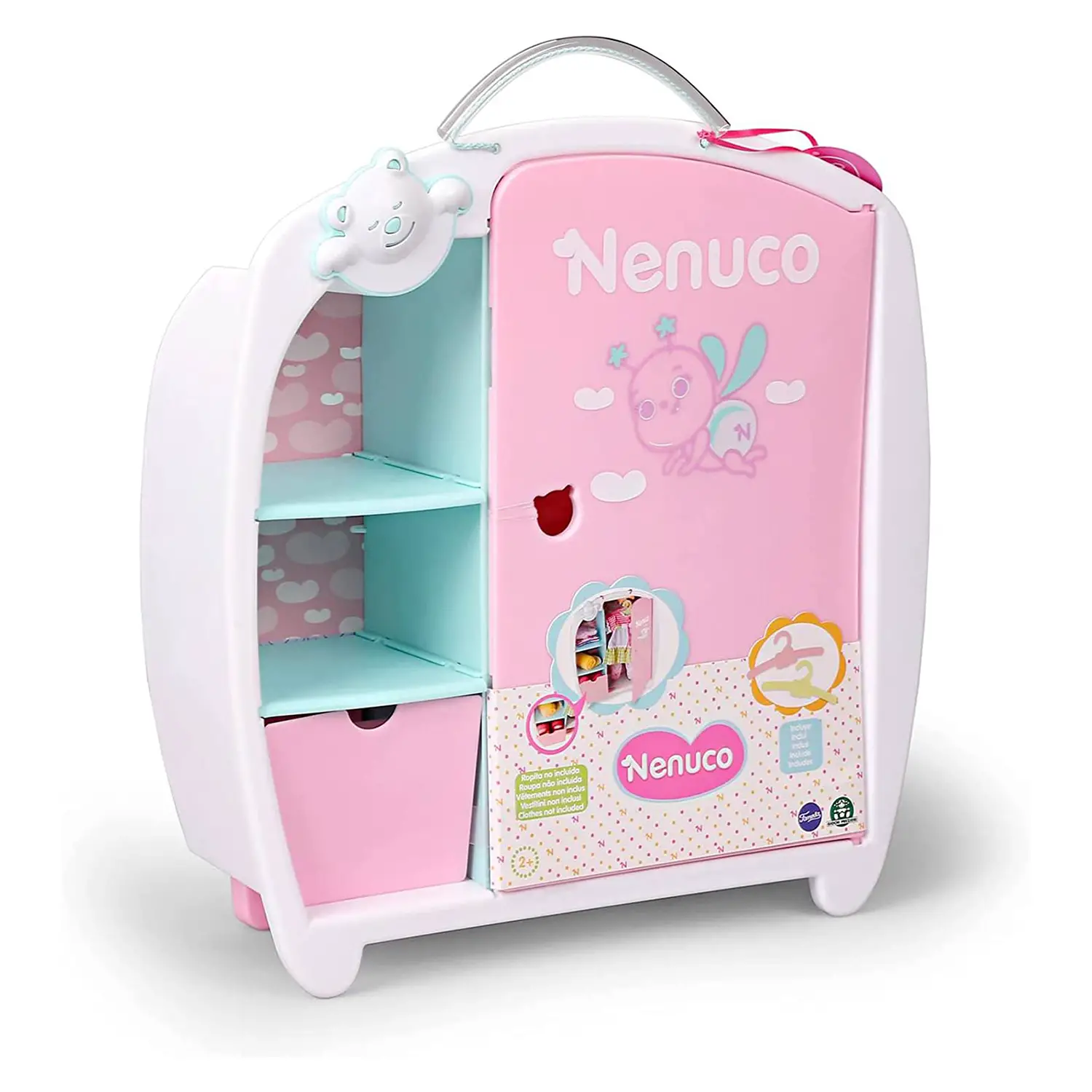 Nenuco Armadio Rosa - Accessorio per Bambole - play set e accessori bambole