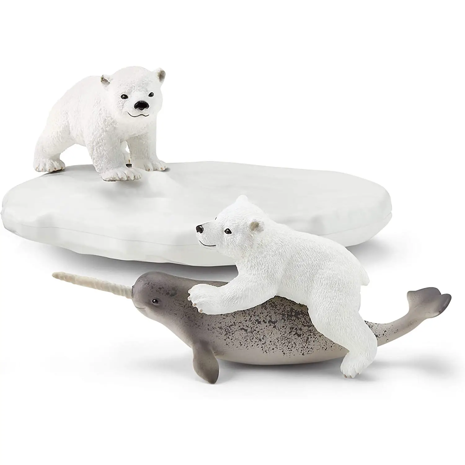 Schleich Cuccioli di Orso e Narvalo Dei Ghiacci - Animali