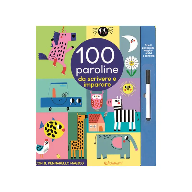 Libro Scrivi Cancella & Riscrivi - 100 Paroline - Prima biblioteca