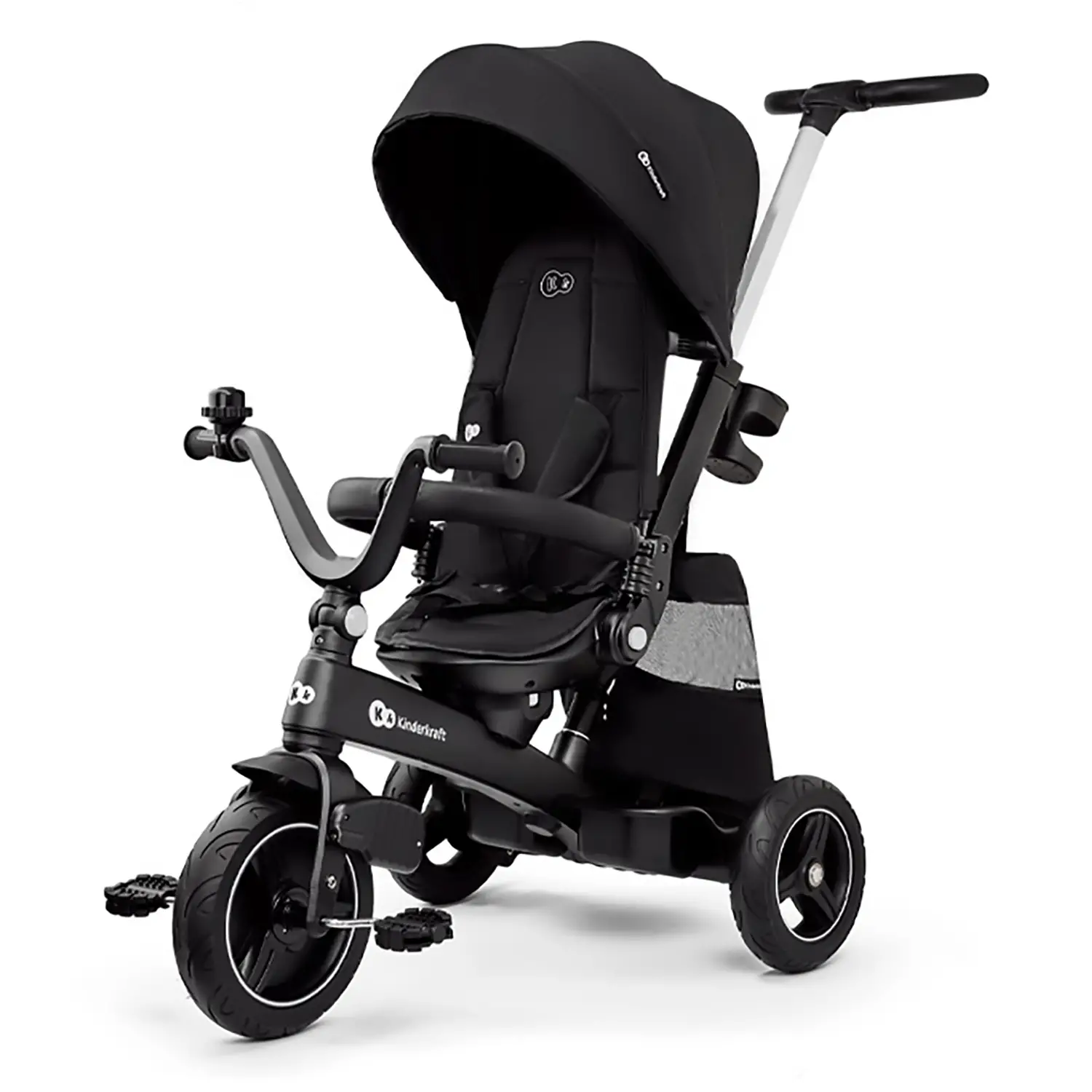 Kinderkraft Triciclo Evolutivo Easytwist Black - Tricicli e primi passi