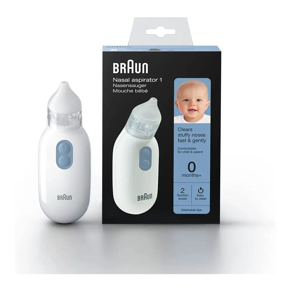 Aspiratore Nasale Braun per Bambini 0–12 Anni – Elettrico, Silenzioso e Lavabile - igiene