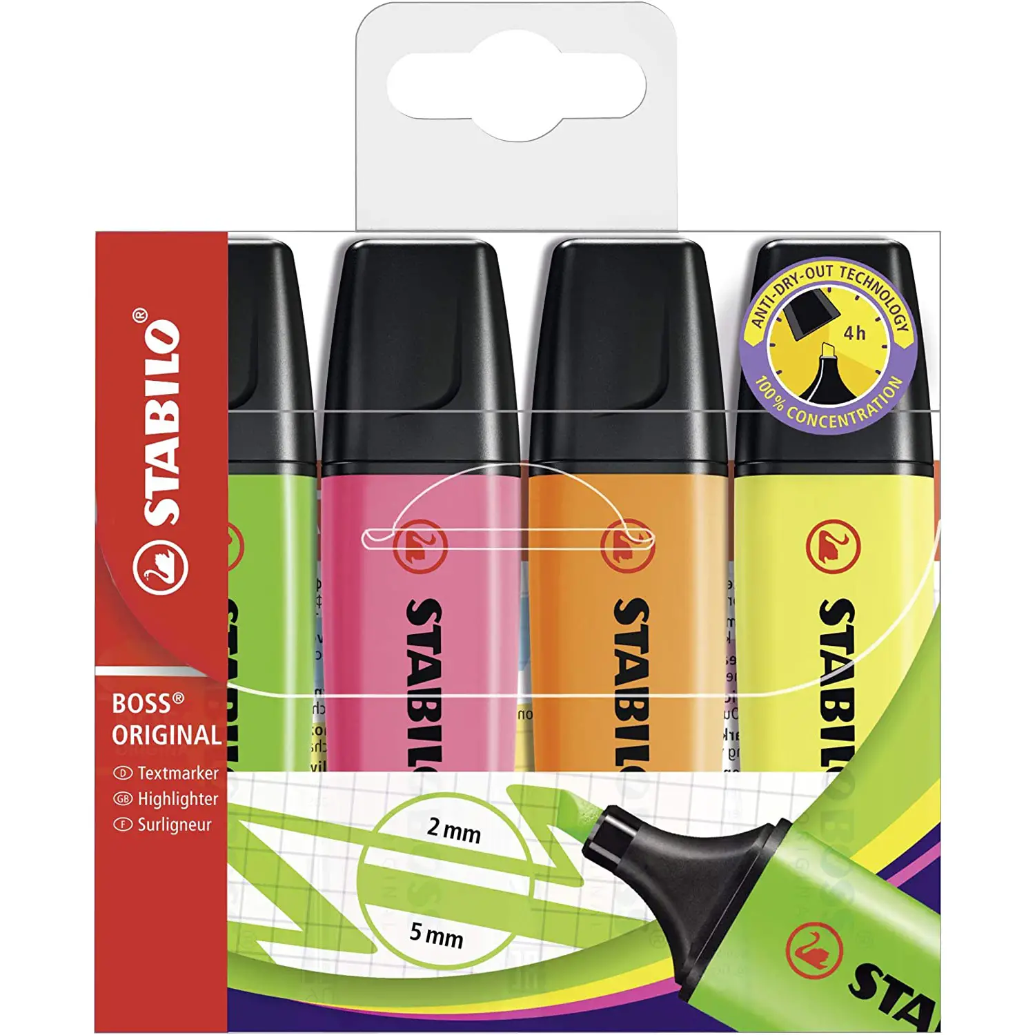 Stabilo Boss Original 4 Colori - penne pennarelli ufficio