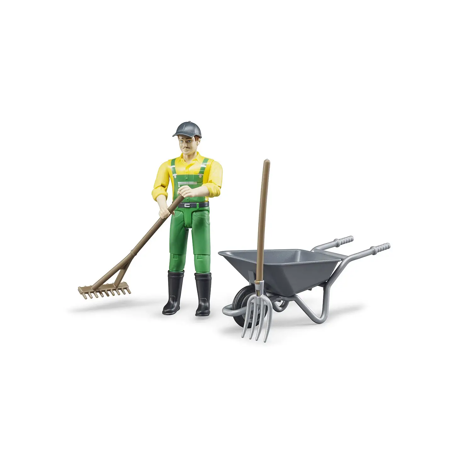 Bruder Set Personaggio Agricoltore Giocattolo - play set