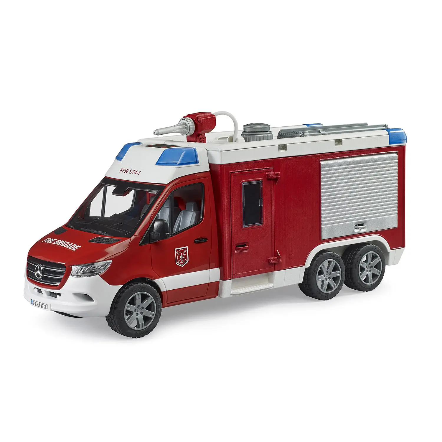 Autopompa MB Sprinter con Modulo Luci e Suoni – Veicolo Pompieri Giocattolo Realistico - modellini