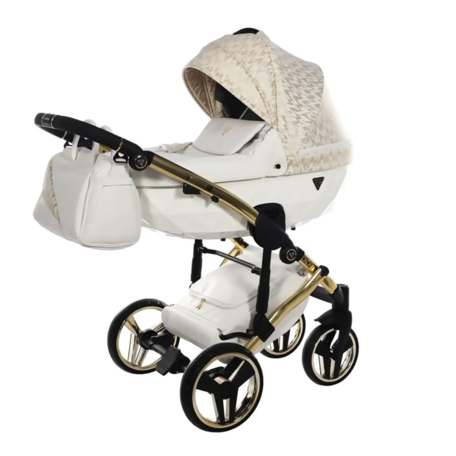 JUNAMA ZEBRA 2 IN 1 BIANCO E TELAIO ORO GIALLO - trio e modulari