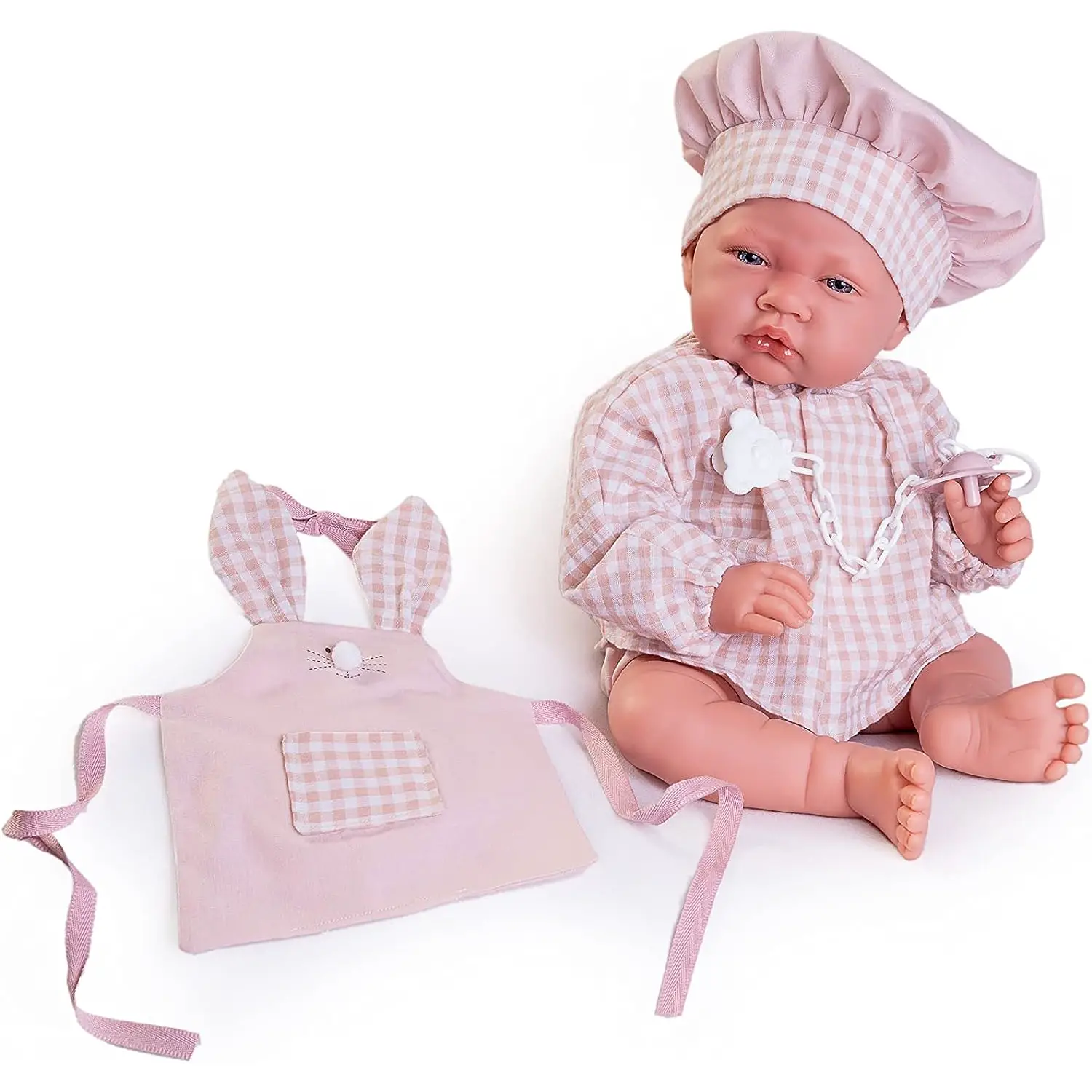 Bambola Appena Nata Cuoca con Grembiule – 42 cm - Bambole e accessori