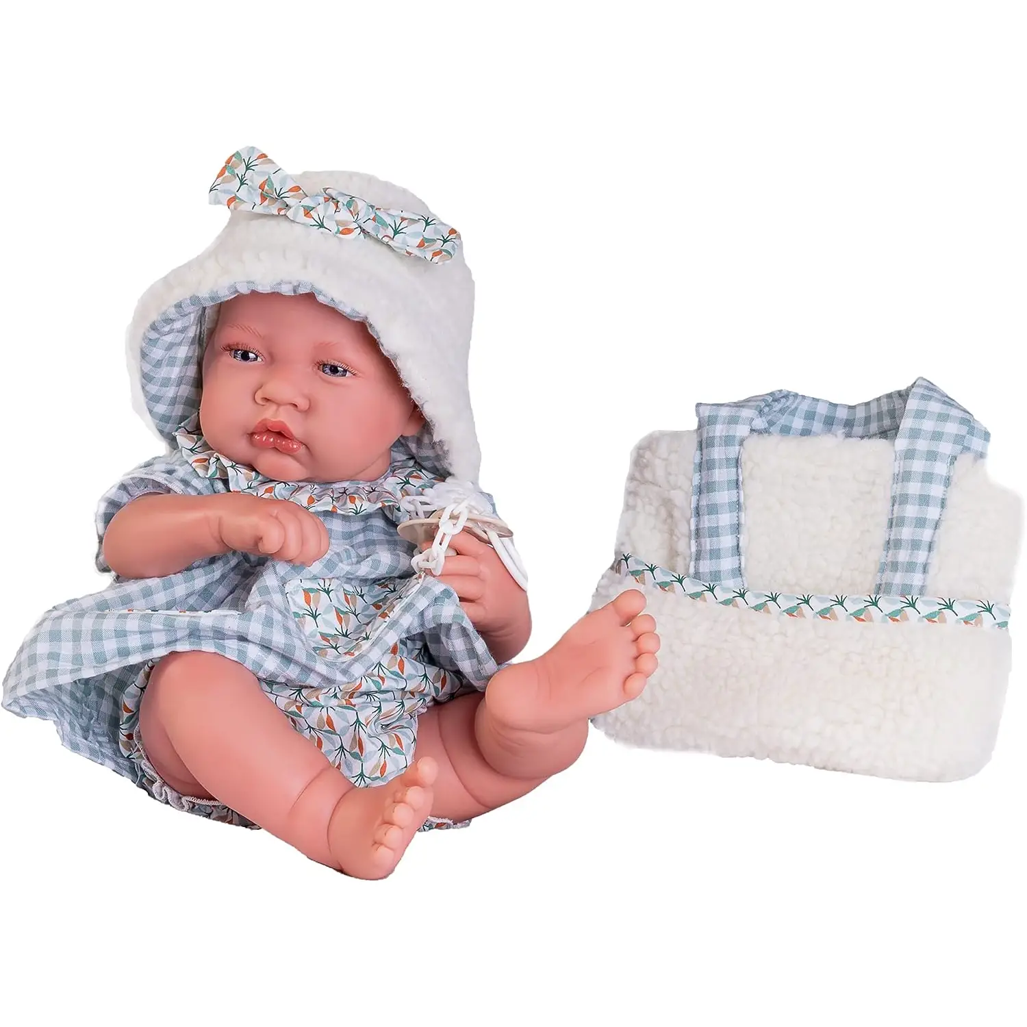 Bambolotto Appena Nato con Borsetta di Peluche - Bambole e accessori