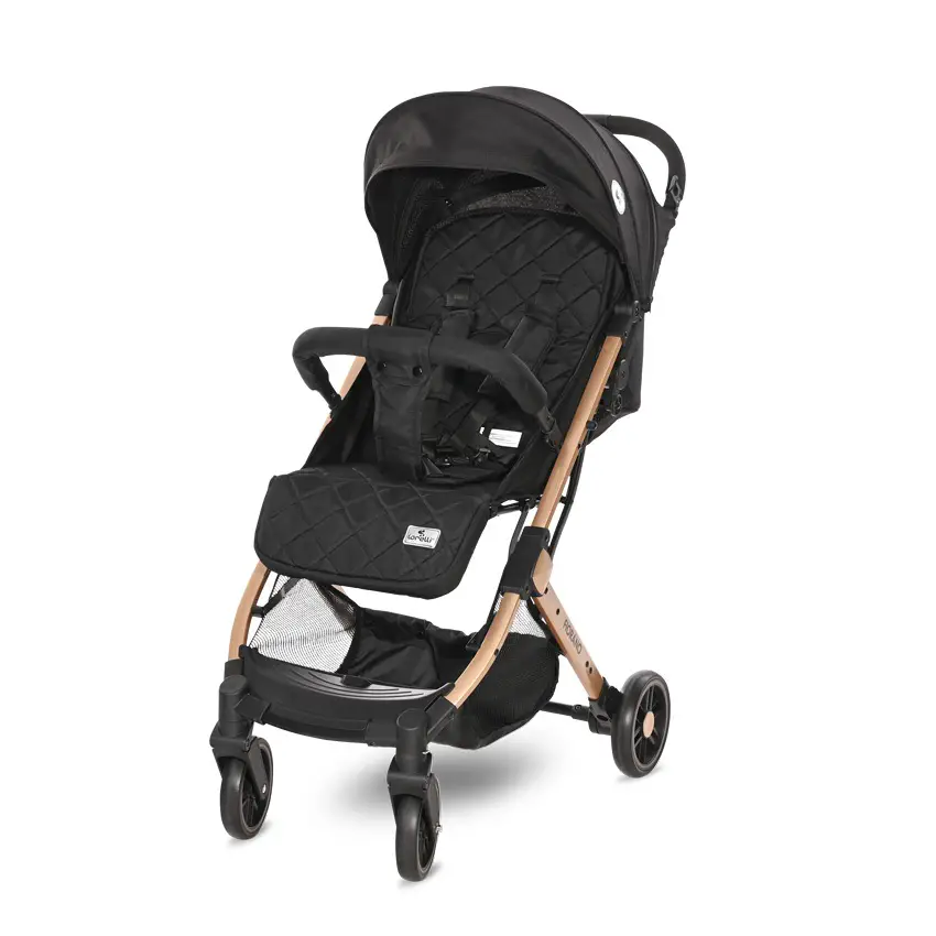 Passeggino Lorelli Fiorano Black Telaio Oro - passeggini compatti