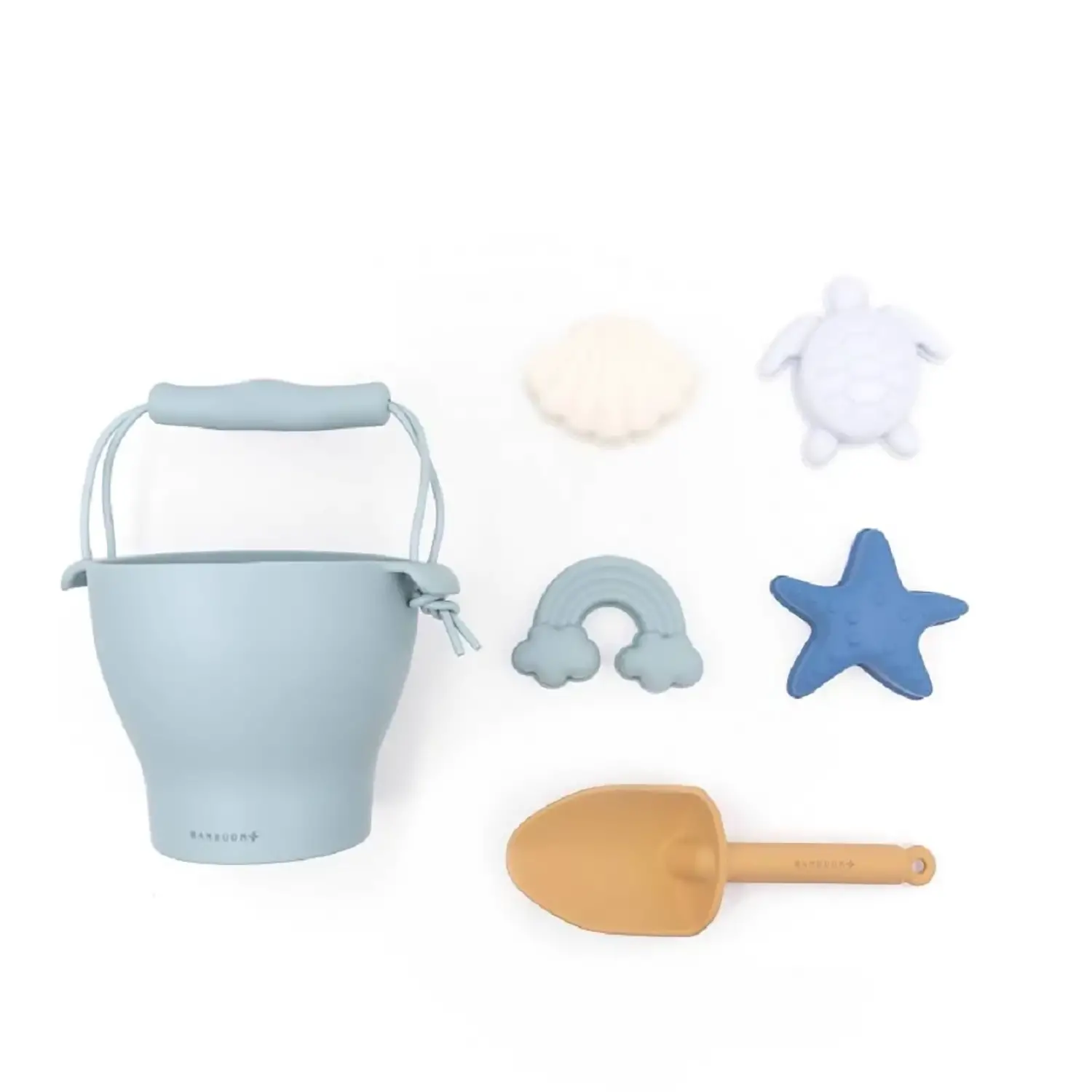 Bamboom Set Spiaggia Secchiello con Accesori Blu - estivo mare
