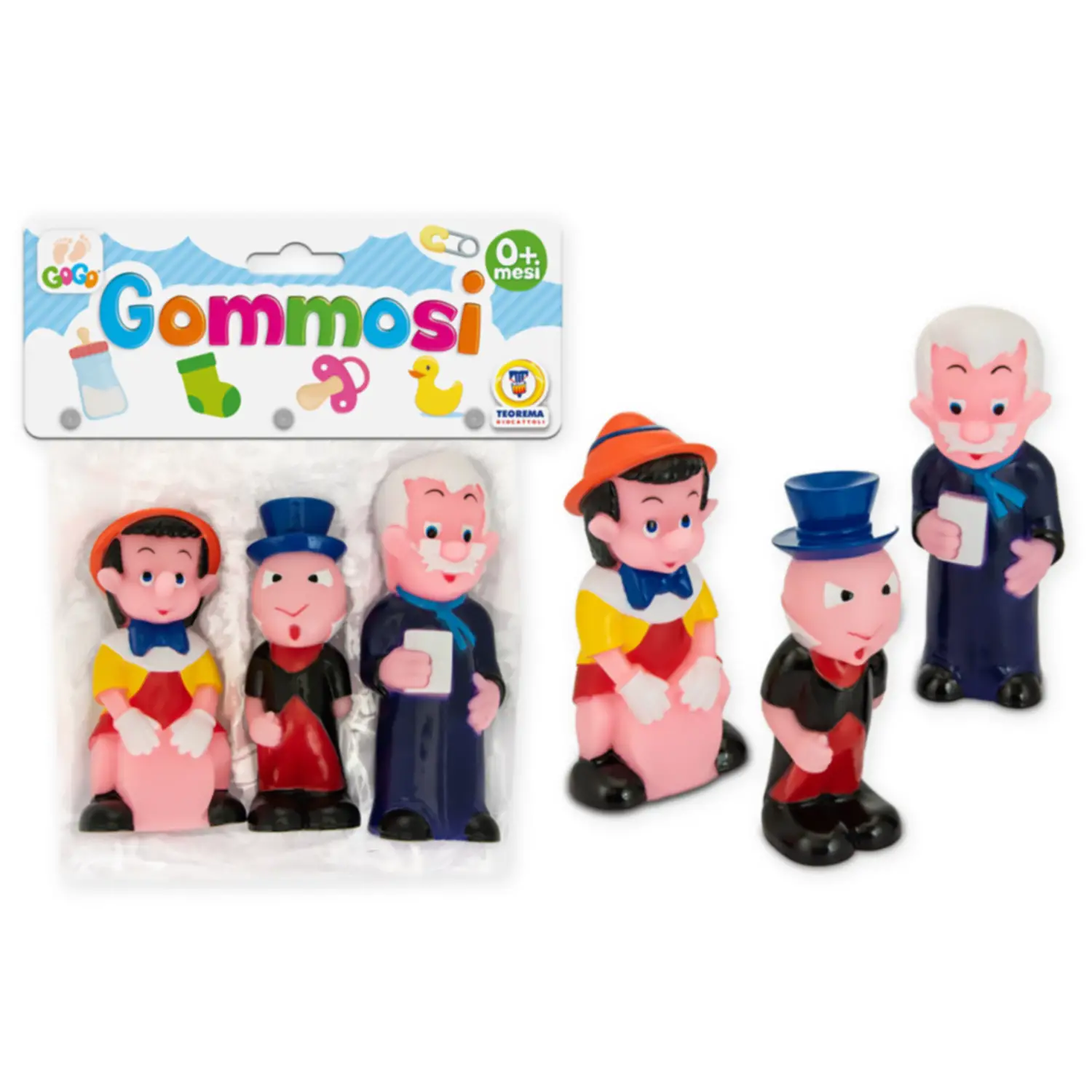 Gogo - Gommosi Pinocchio 3 Pz - giochi per il bagno